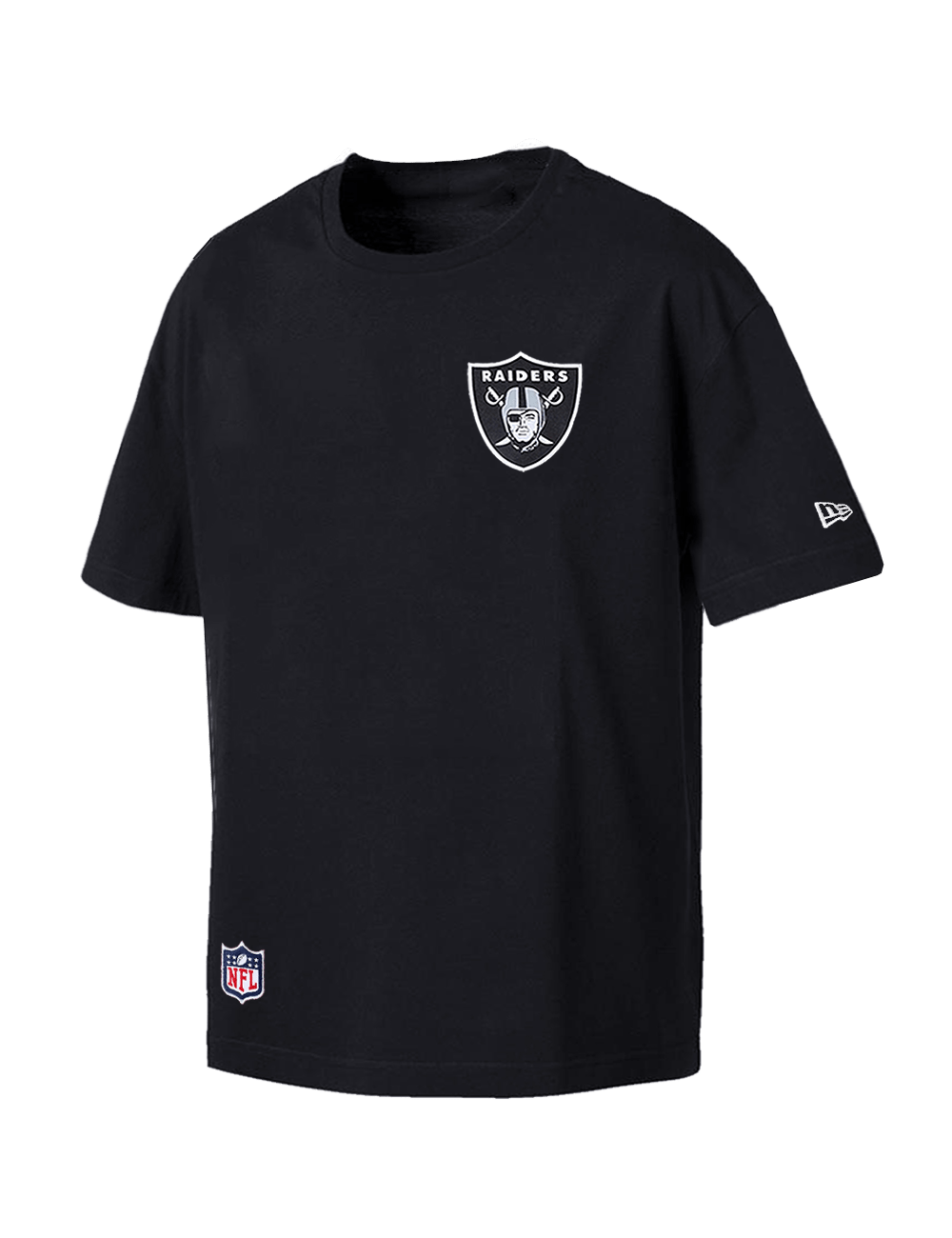 Las Vegas Raiders New Era NFL Graphic Hit Oversized T-Shirt - Black