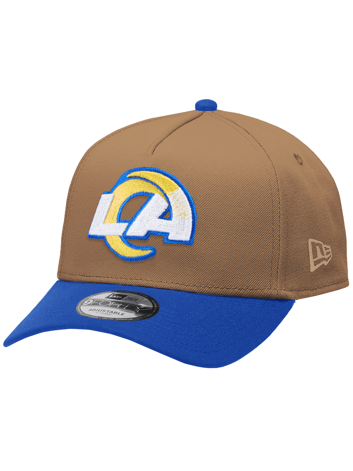 Los Angeles Rams New Era NFL Team 2T 9FORTY A-Frame Snapback Hat - Khaki