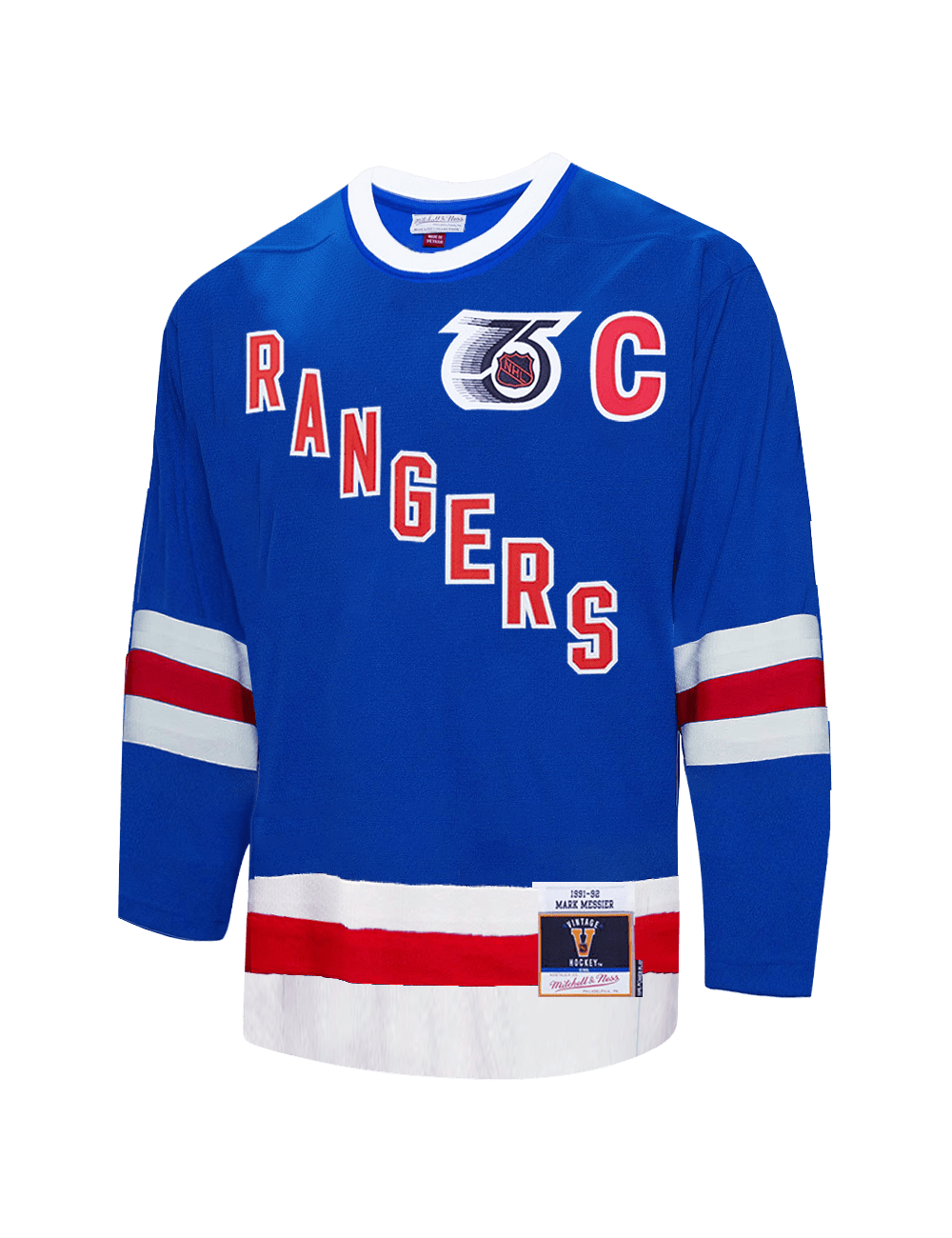 Mark Messier New York Rangers Mitchell & Ness NHL 91-92 Power Play Jersey - Blue