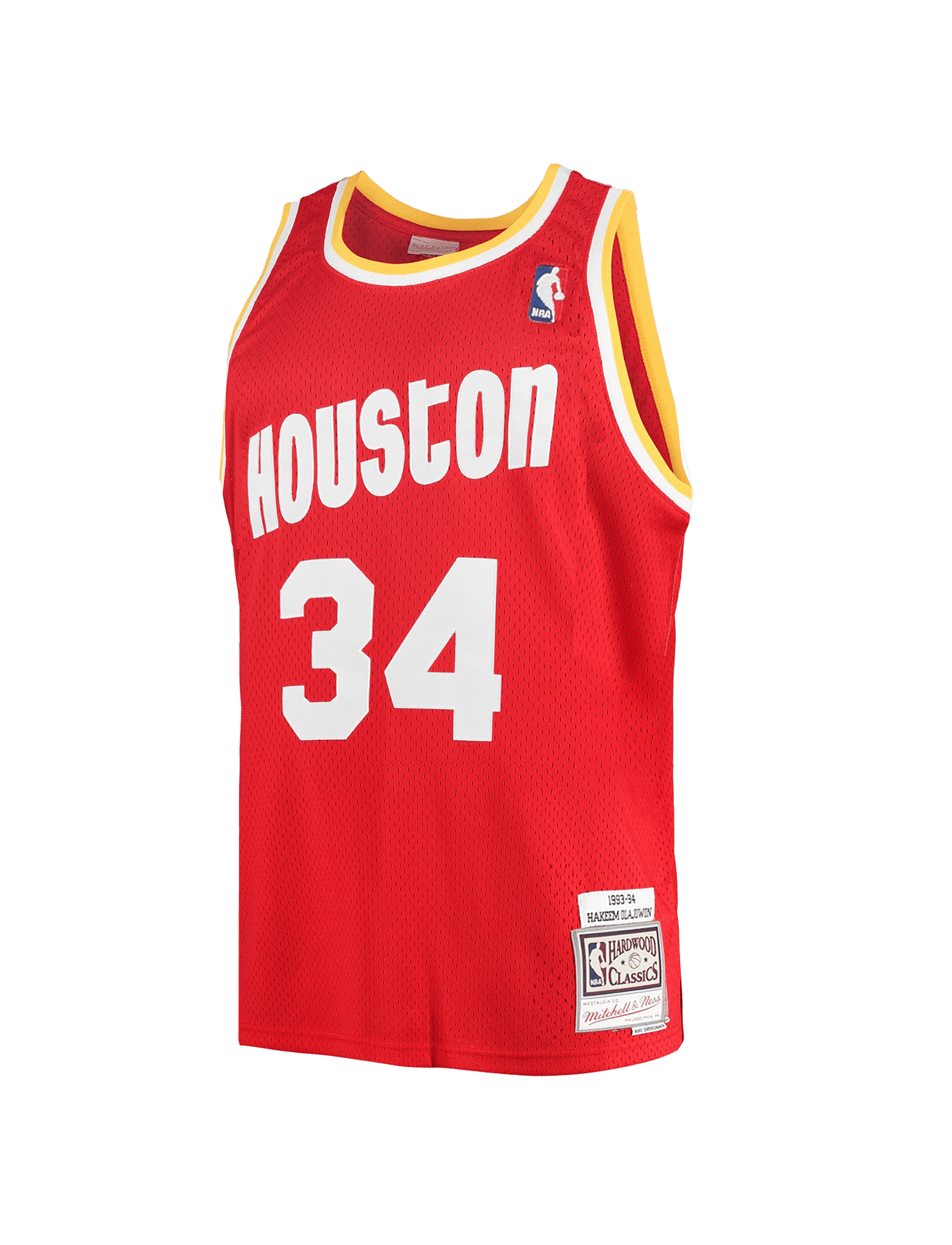 Hakeem Olajuwon Houston Rockets Mitchell & Ness NBA 93-94 Road Swingman Jersey - Red