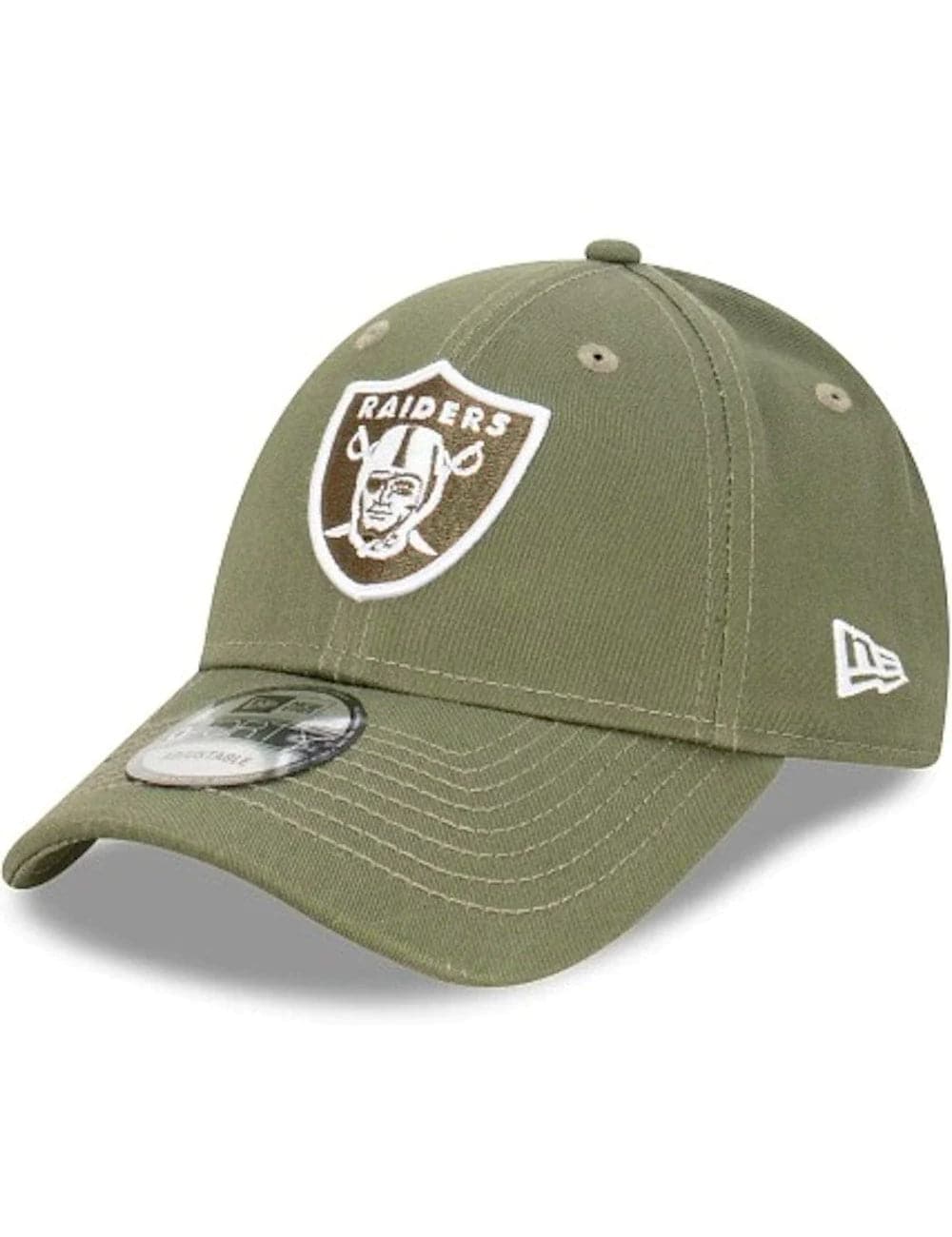 Las Vegas Raiders New Era NFL 9FORTY Strapback Hat - Olive