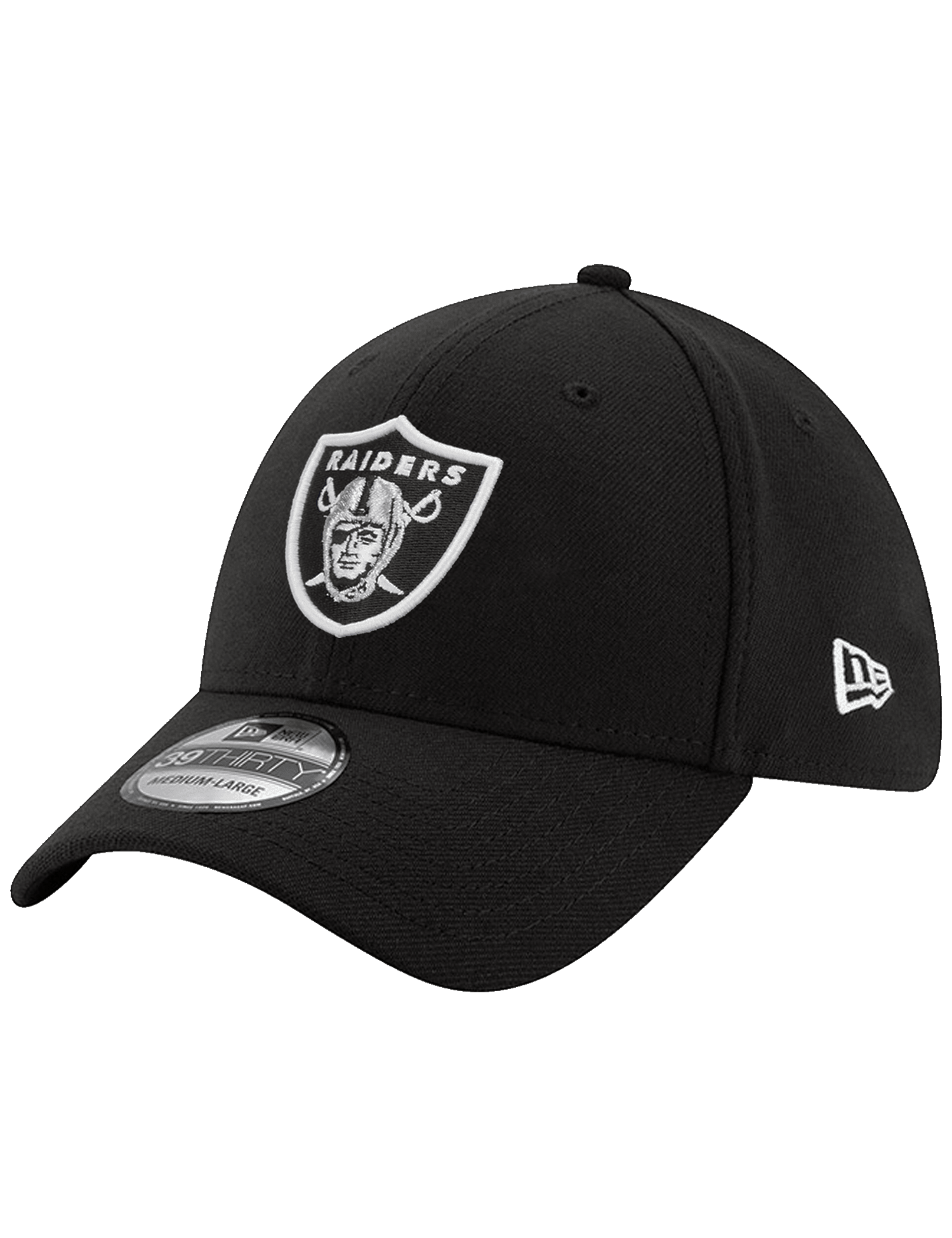 Las Vegas Raiders New Era NFL Team 39THIRTY Stretch Fit Hat - Black