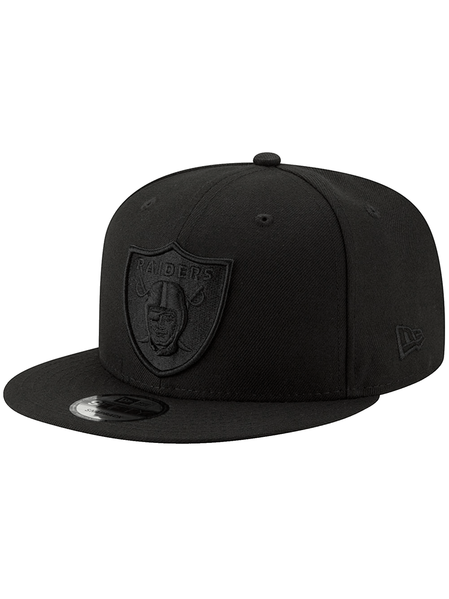 Las Vegas Raiders New Era NFL Black On Black 9FIFTY Snapback Hat