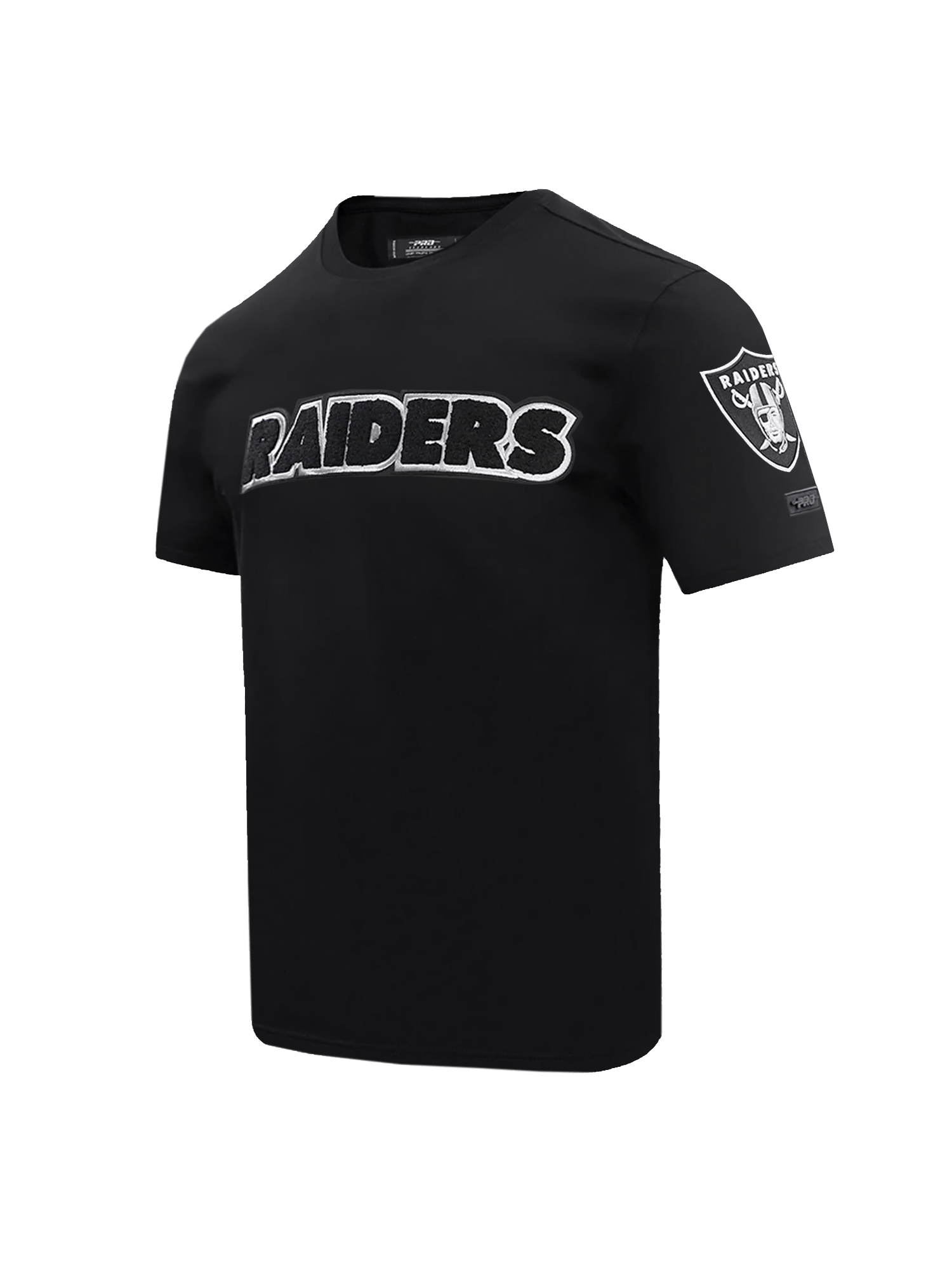 Las Vegas Raiders Pro Standard NFL Team Chenille Flex T-Shirt - Black