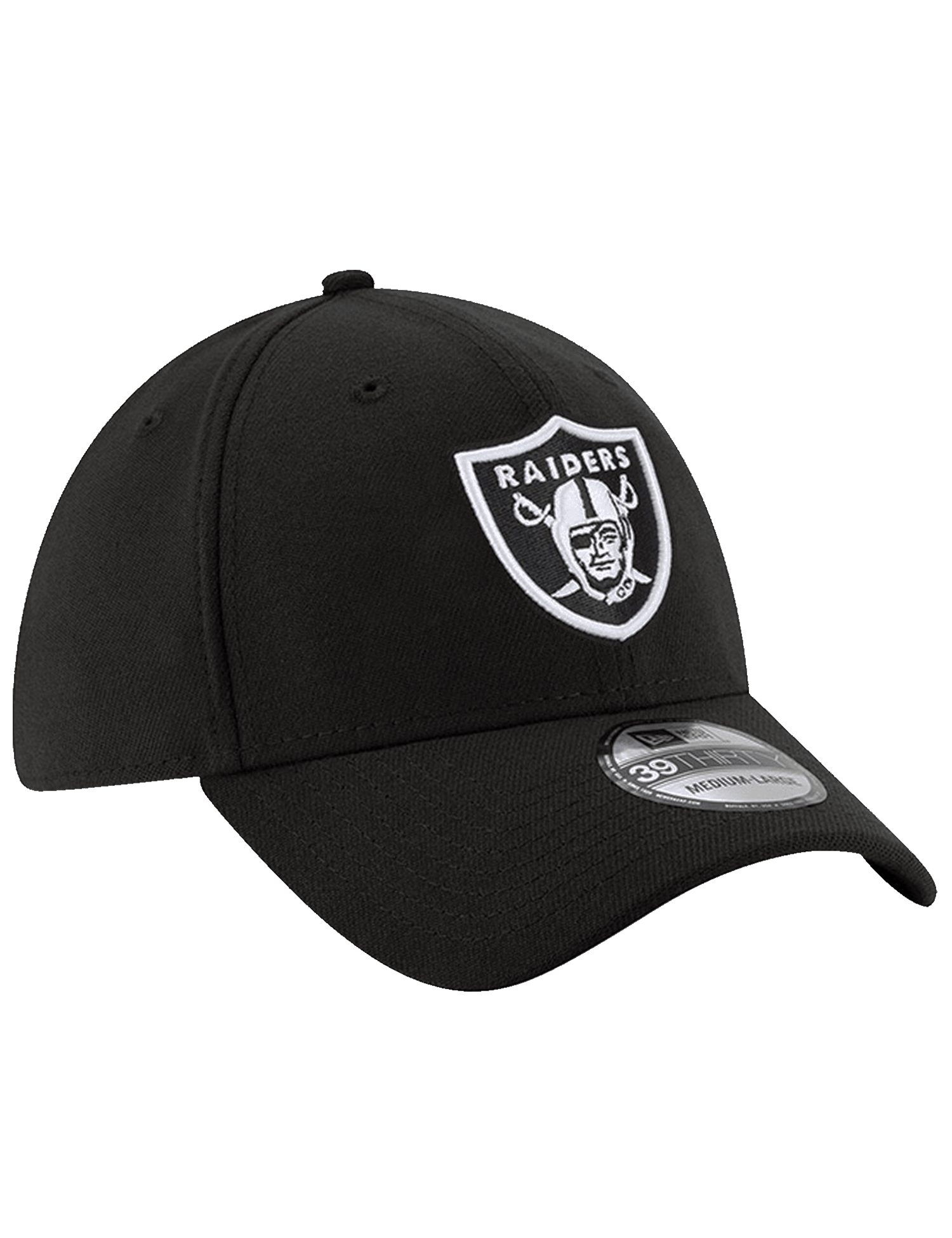 Las Vegas Raiders New Era NFL Team 39THIRTY Stretch Fit Hat - Black