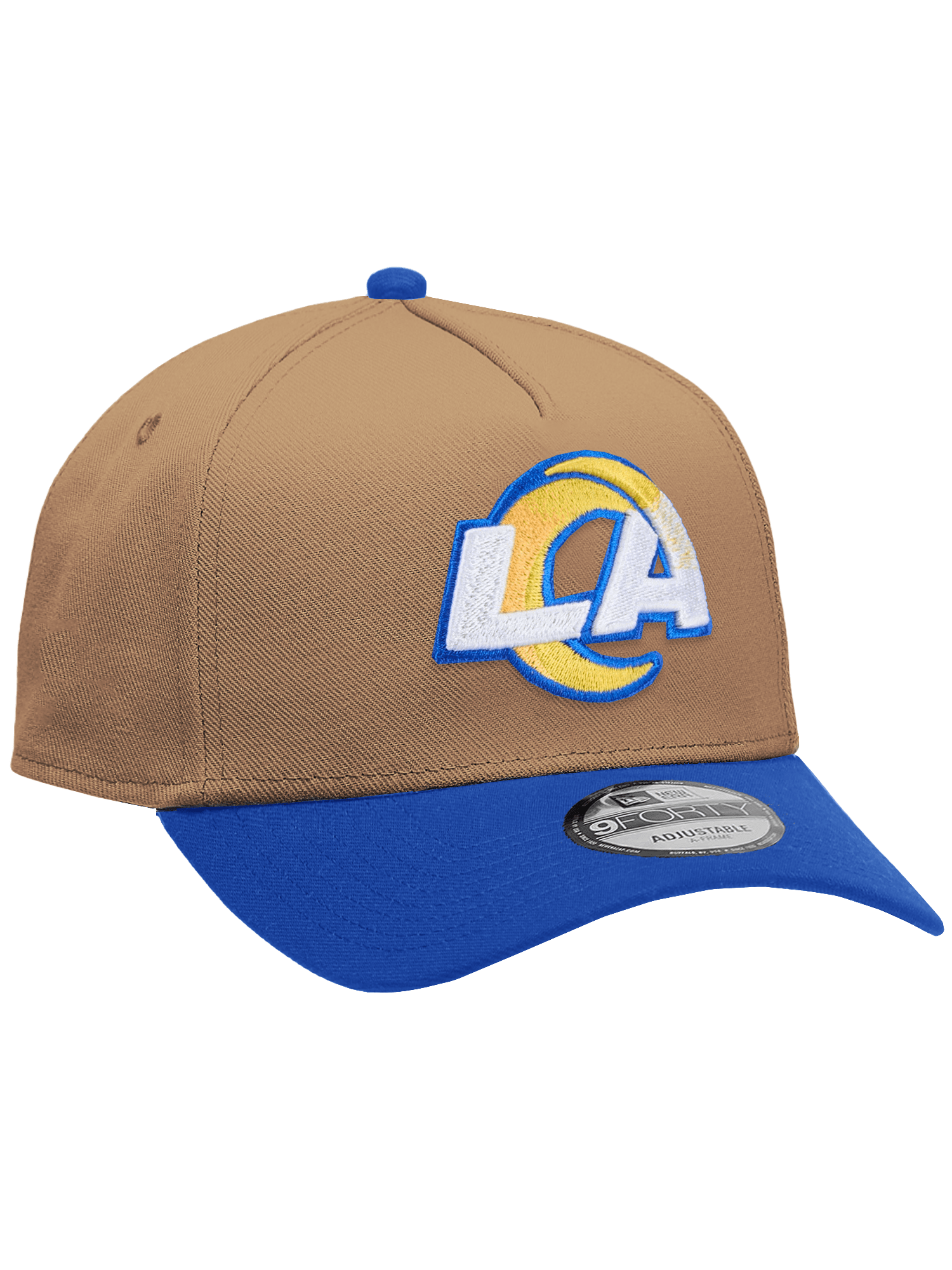 Los Angeles Rams New Era NFL Team 2T 9FORTY A-Frame Snapback Hat - Khaki