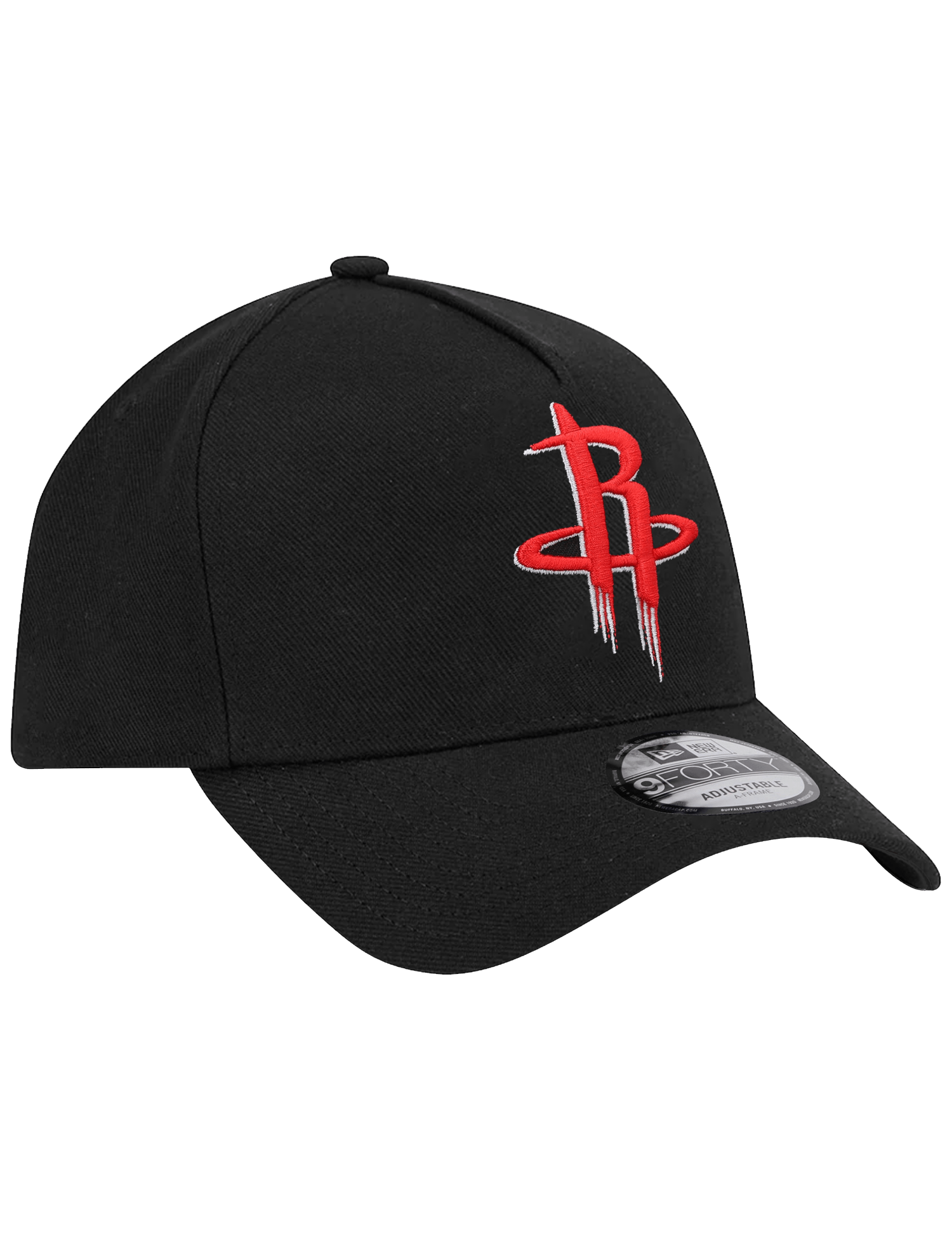 Houston Rockets New Era NBA Team 9FORTY A-Frame Snapback Hat - Black