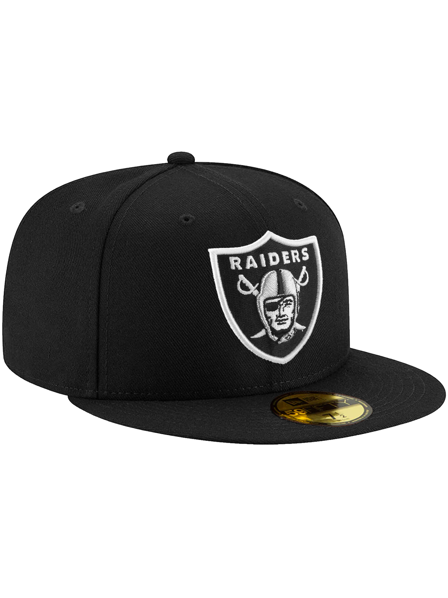 Las Vegas Raiders New Era NFL Team 59FIFTY Fitted Hat - Black