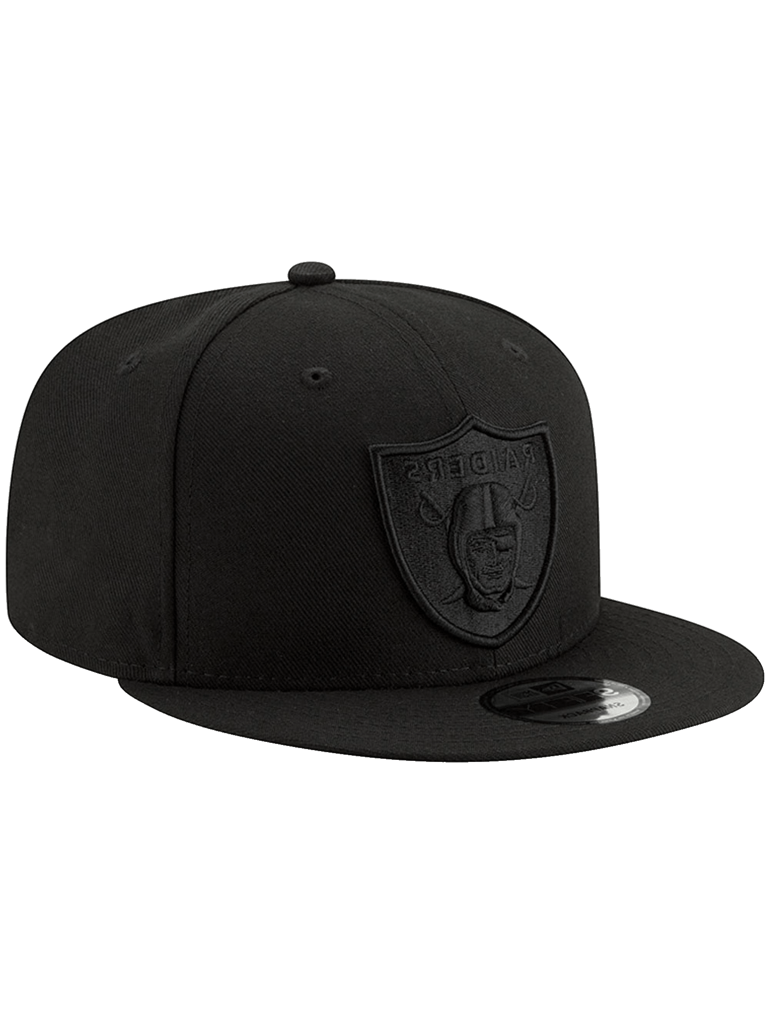 Las Vegas Raiders New Era NFL Black On Black 9FIFTY Snapback Hat
