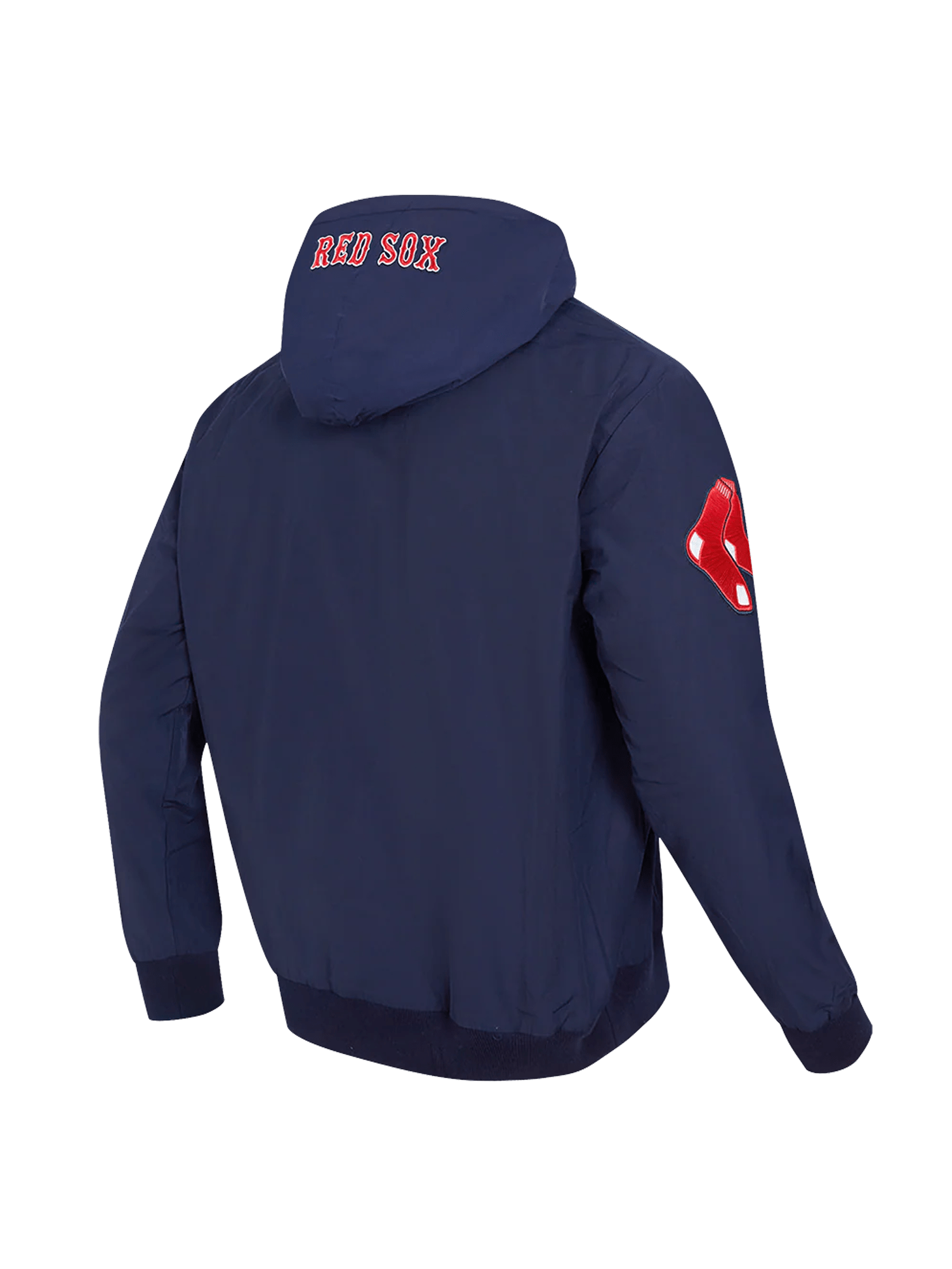 Boston Red Sox Pro Standard MLB Woven Wind Zip Hoodie Jumper - Navy