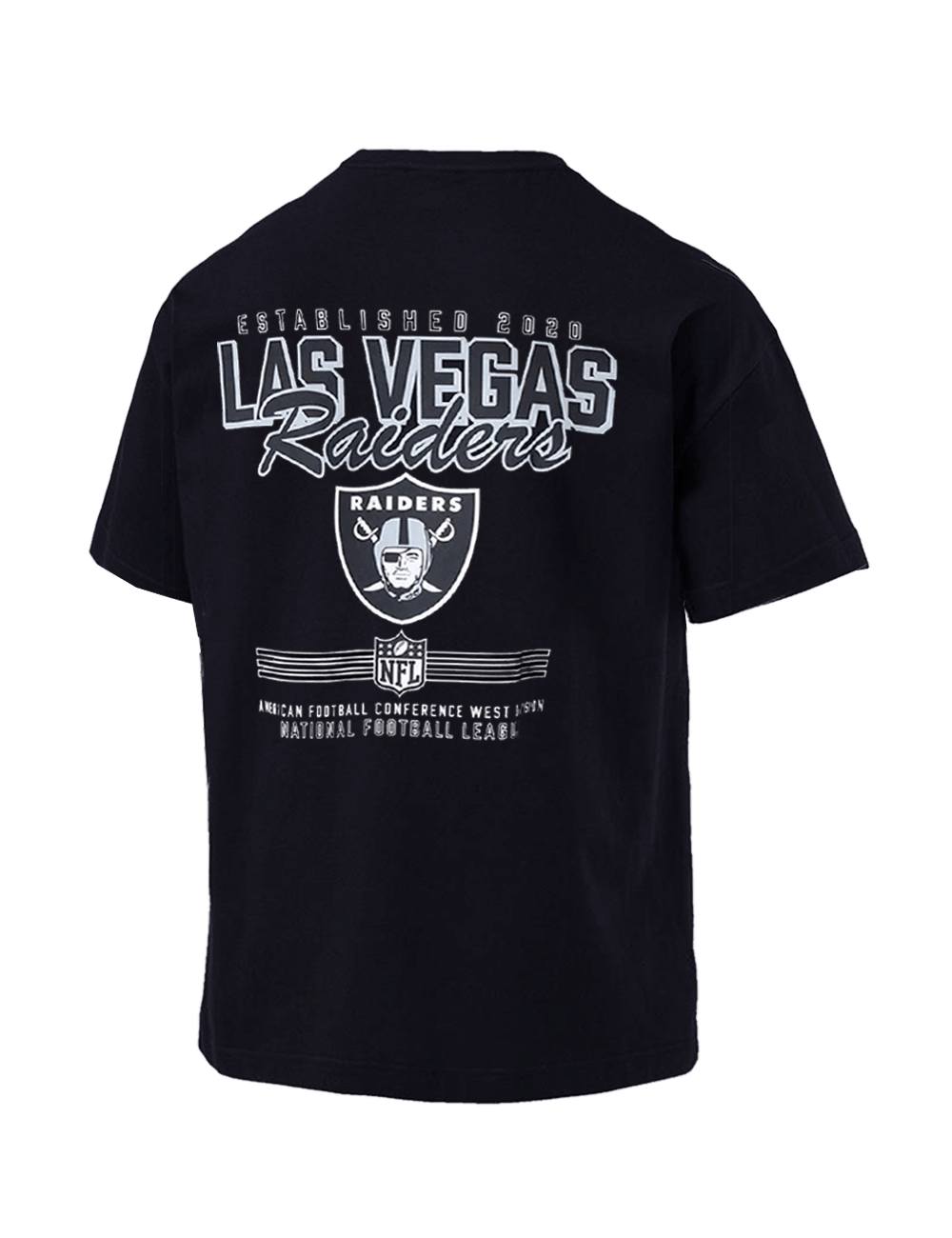 Las Vegas Raiders New Era NFL Graphic Hit Oversized T-Shirt - Black
