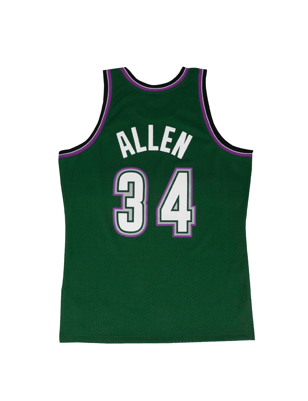 Ray Allen Milwaukee Bucks Mitchell & Ness NBA 96-97 Road HWC Swingman Jersey - Green