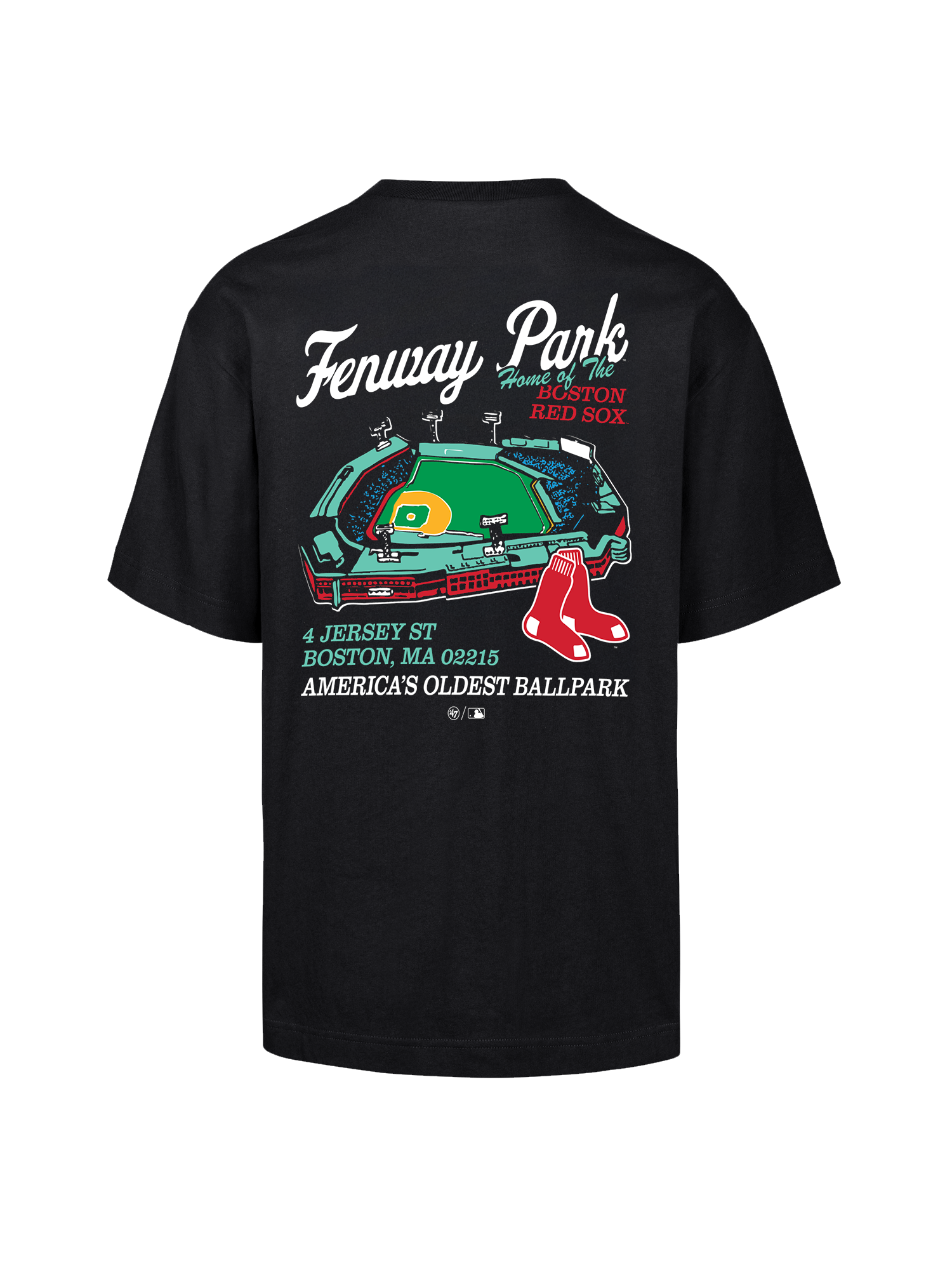 Boston Red Sox '47 MLB Stadium Vintage Foundation T-Shirt - Black