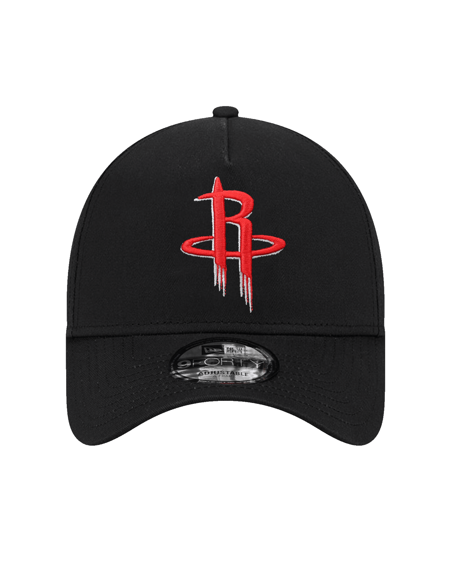 Houston Rockets New Era NBA Team 9FORTY A-Frame Snapback Hat - Black