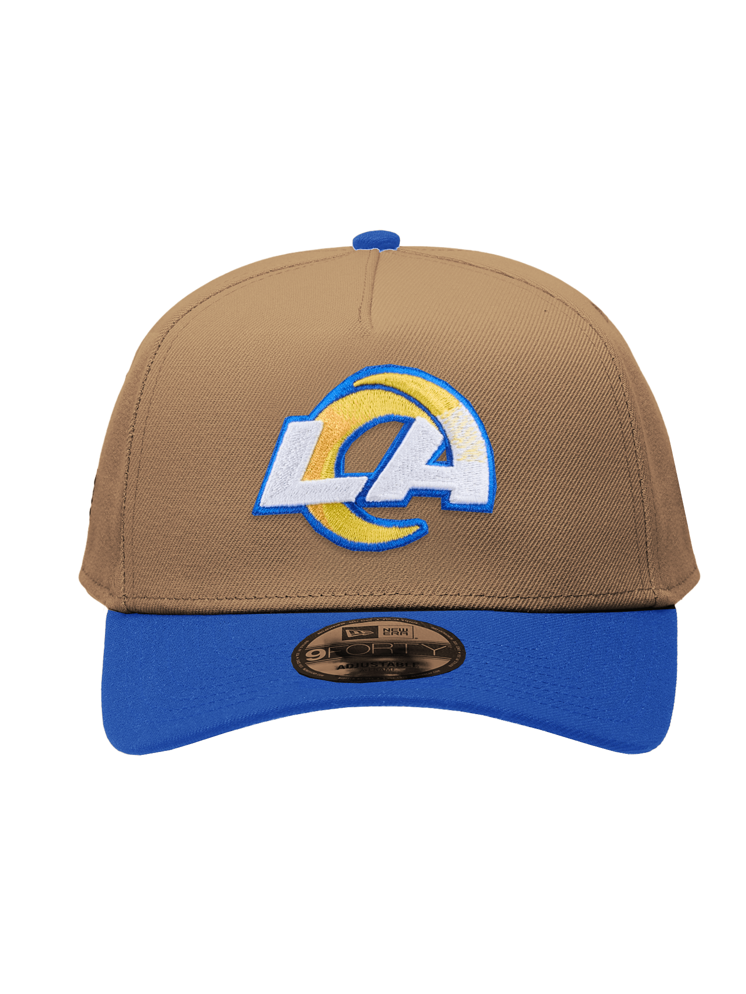 Los Angeles Rams New Era NFL Team 2T 9FORTY A-Frame Snapback Hat - Khaki