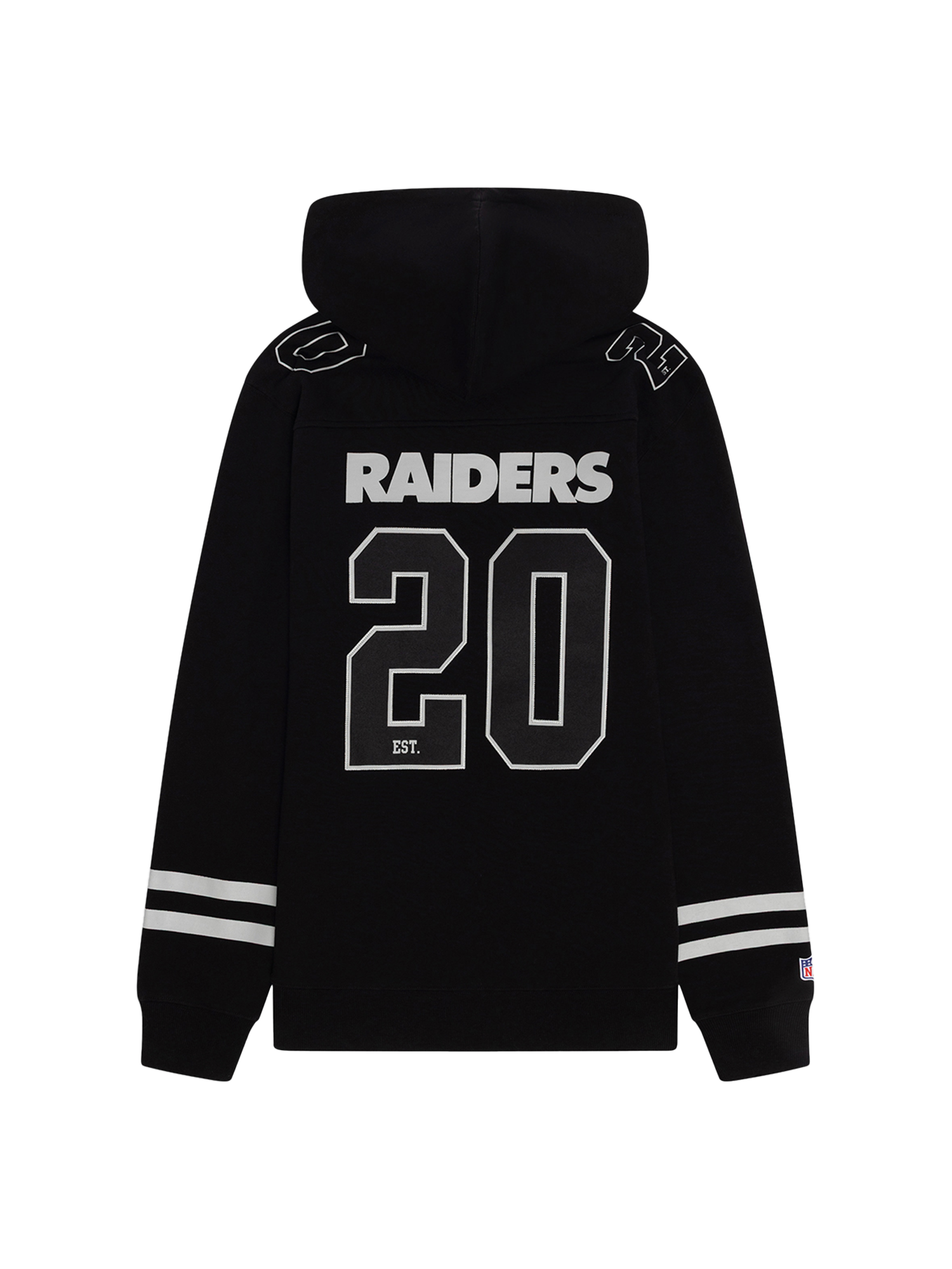 Las Vegas Raiders NFL Foundation Panel Hoodie Jumper - Black