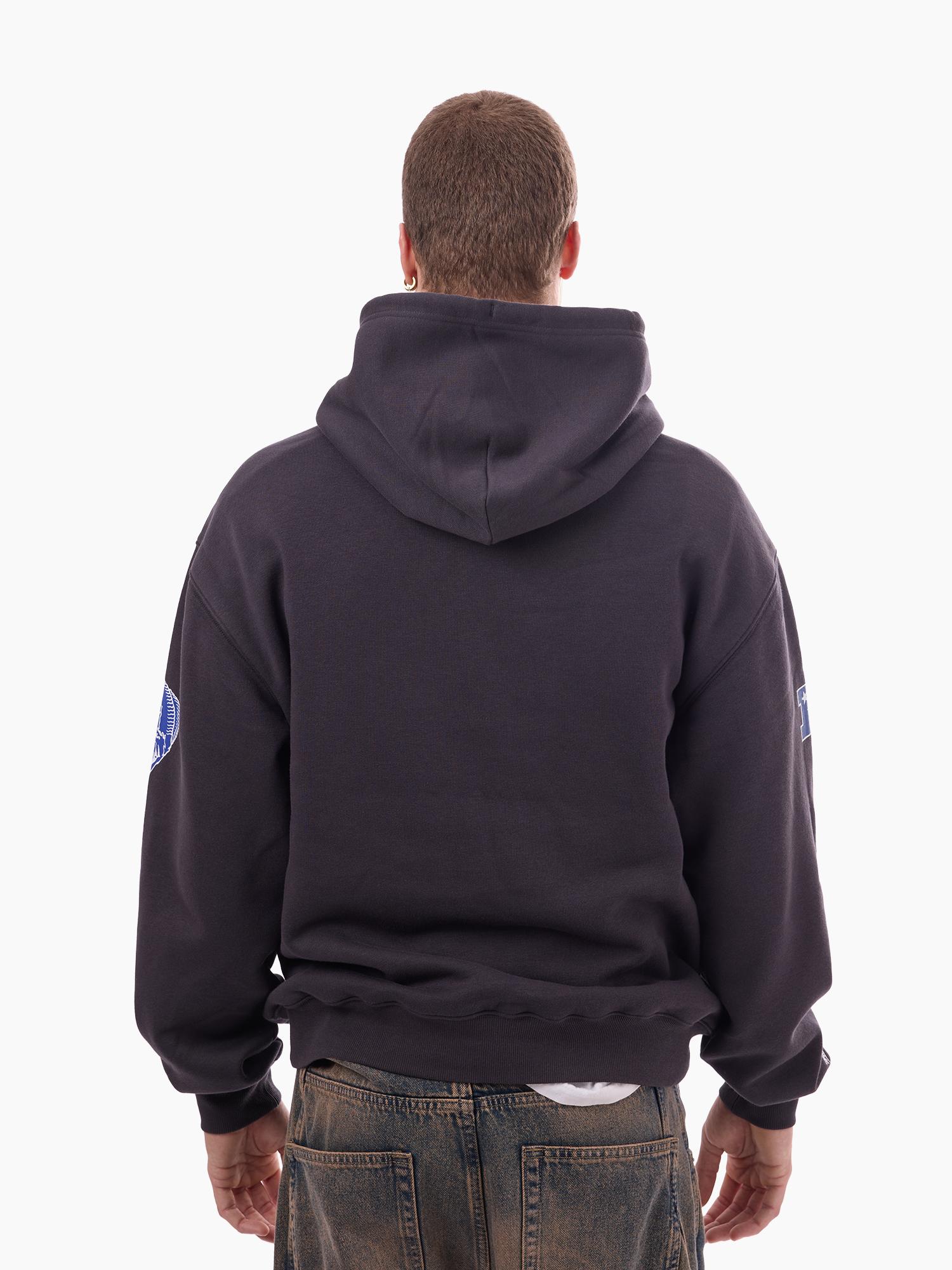 Los Angeles Rams Mitchell & Ness NFL Arch Helmet Vintage Hoodie - Washed Black