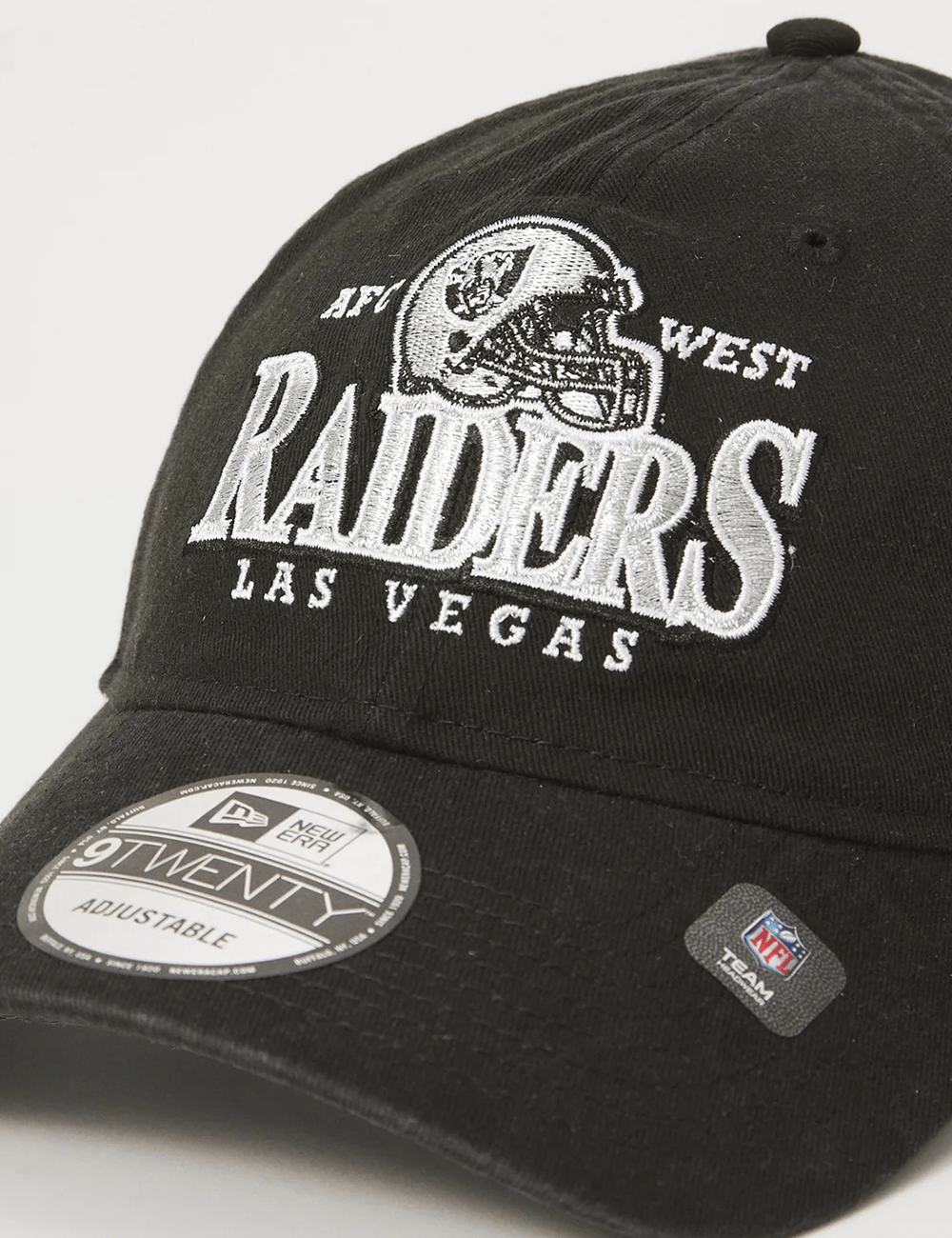 Las Vegas Raiders New Era NFL Helmet Arch 9TWENTY Strapback Hat - Black