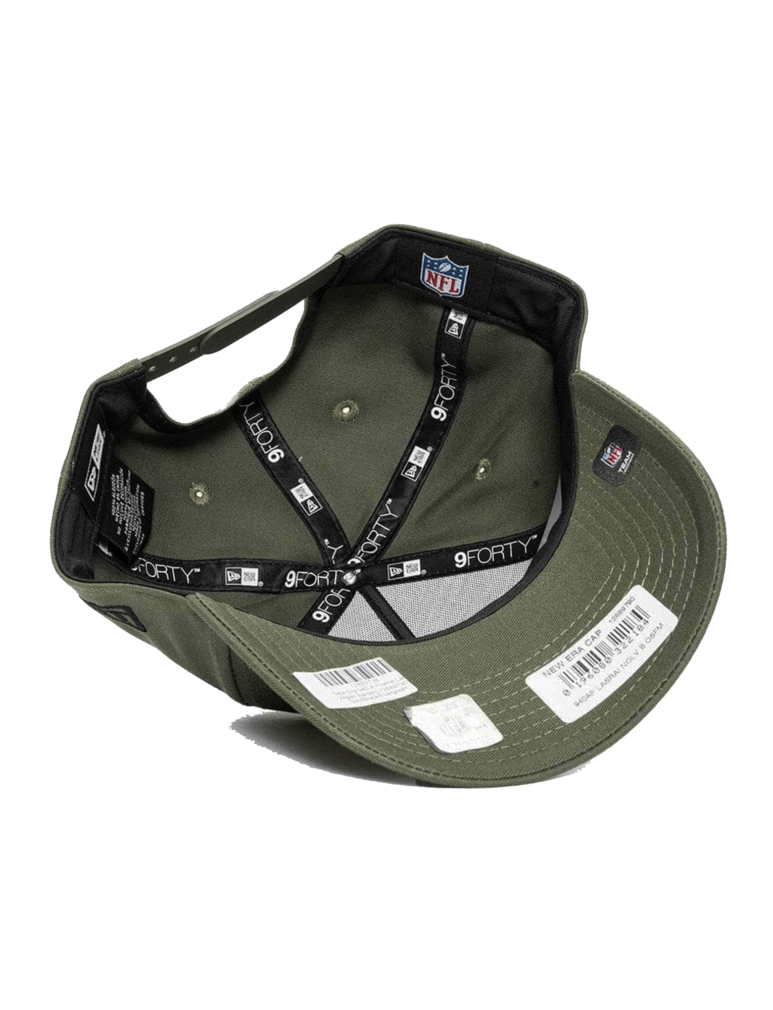 Las Vegas Raiders New Era NFL Black Tonal 9FORTY A-Frame Snapback Hat - Olive