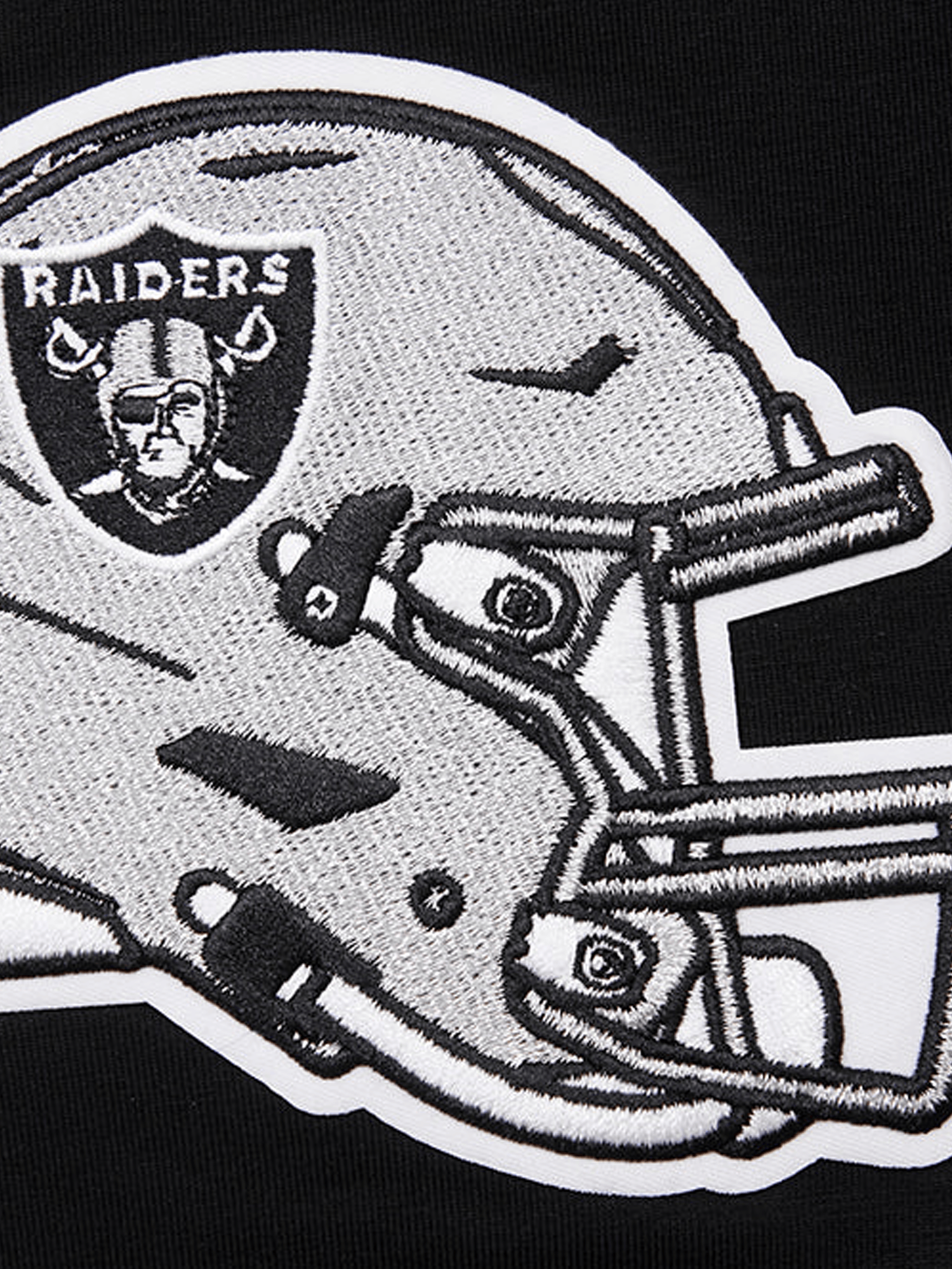 Las Vegas Raiders Pro Standard NFL Team Chenille Flex T-Shirt - Black