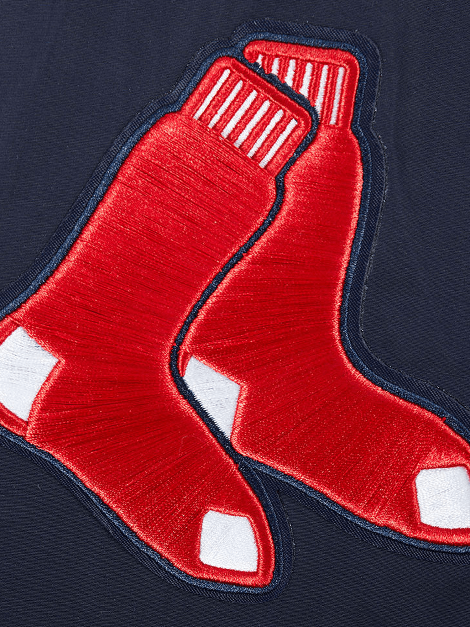 Boston Red Sox Pro Standard MLB Woven Wind Zip Hoodie Jumper - Navy