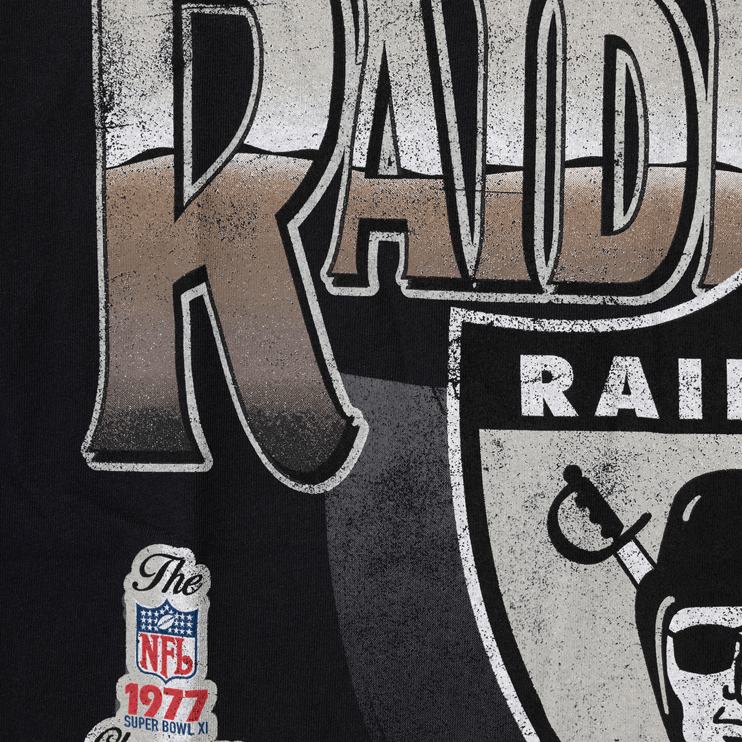 Las Vegas Raiders Mitchell & Ness NFL 77 AFC Vintage Muscle T-Shirt - Faded Black