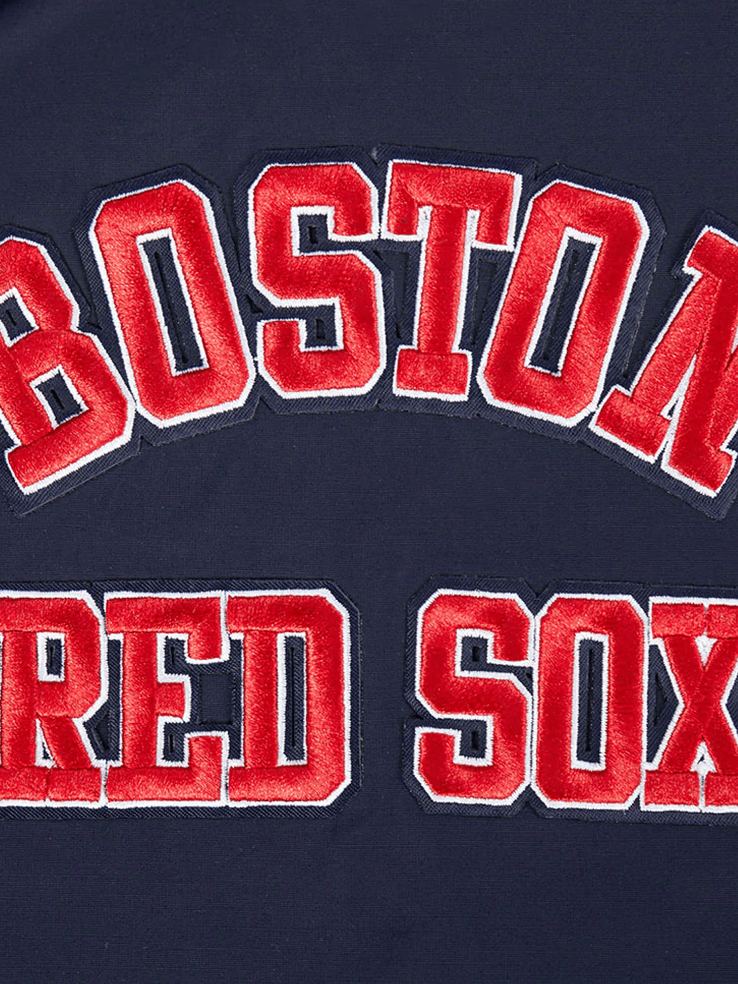 Boston Red Sox Pro Standard MLB Woven Wind Zip Hoodie Jumper - Navy