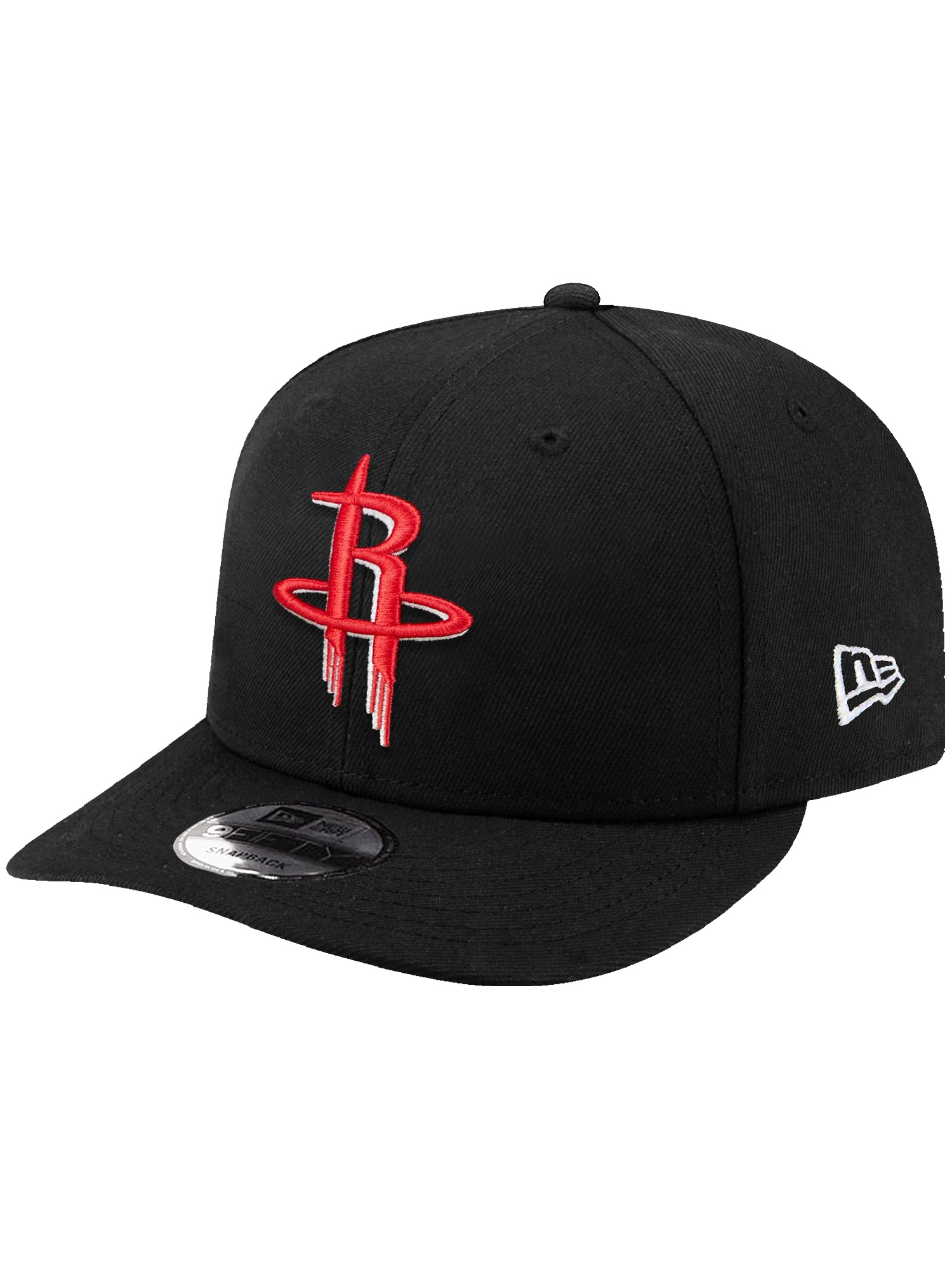Houston Rockets New Era NBA Team 9FIFTY Pre-Curved Snapback Hat - Black