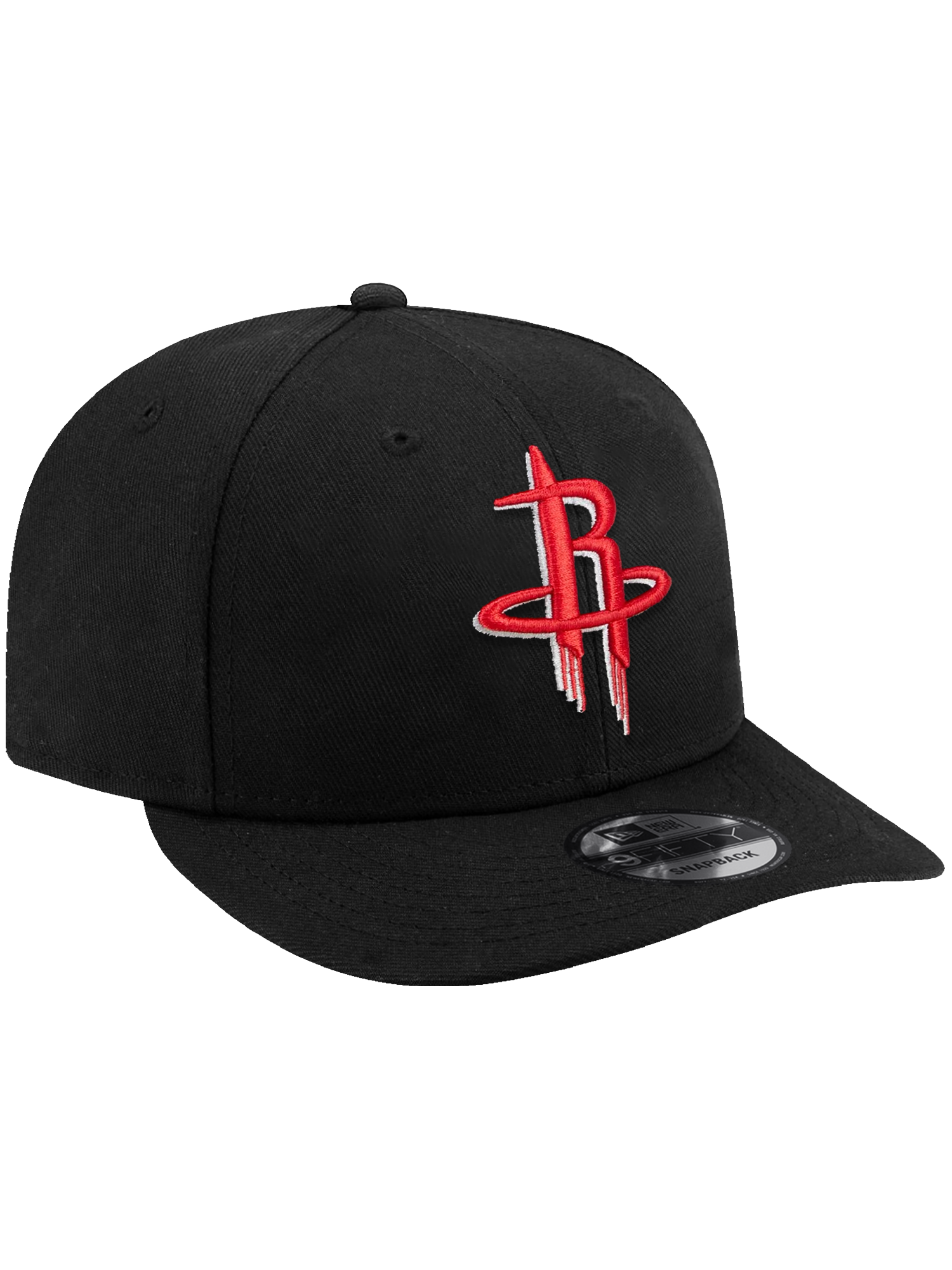 Houston Rockets New Era NBA Team 9FIFTY Pre-Curved Snapback Hat - Black