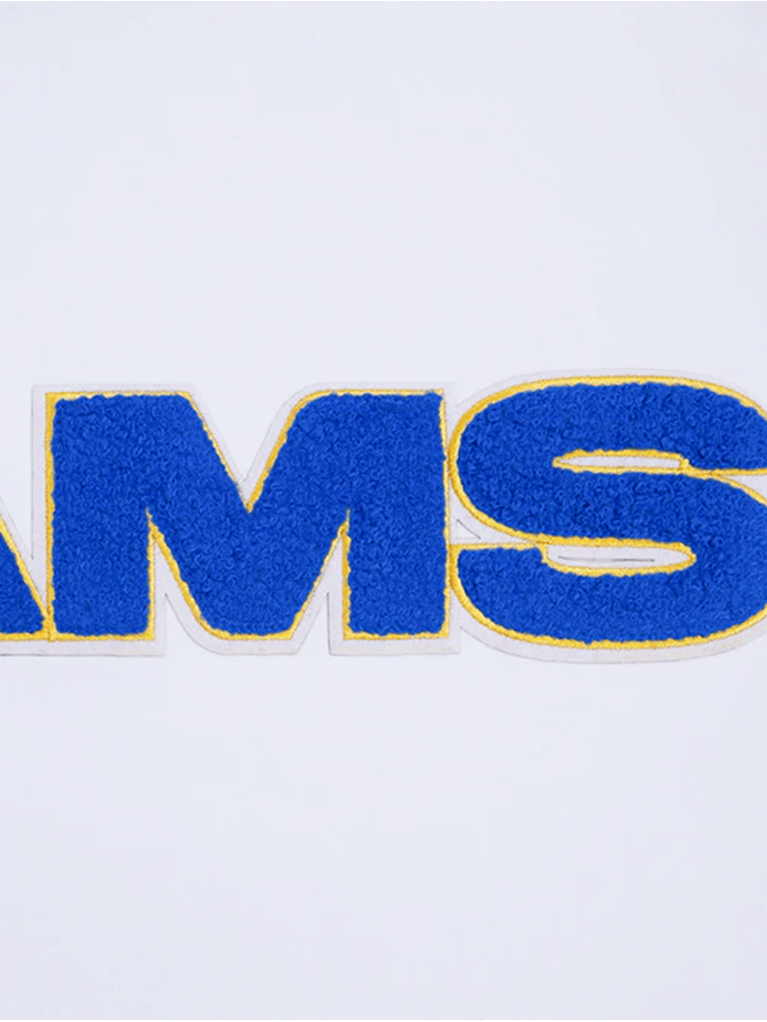 Los Angeles Rams Pro Standard NFL Team Chenille Flex T-Shirt - White