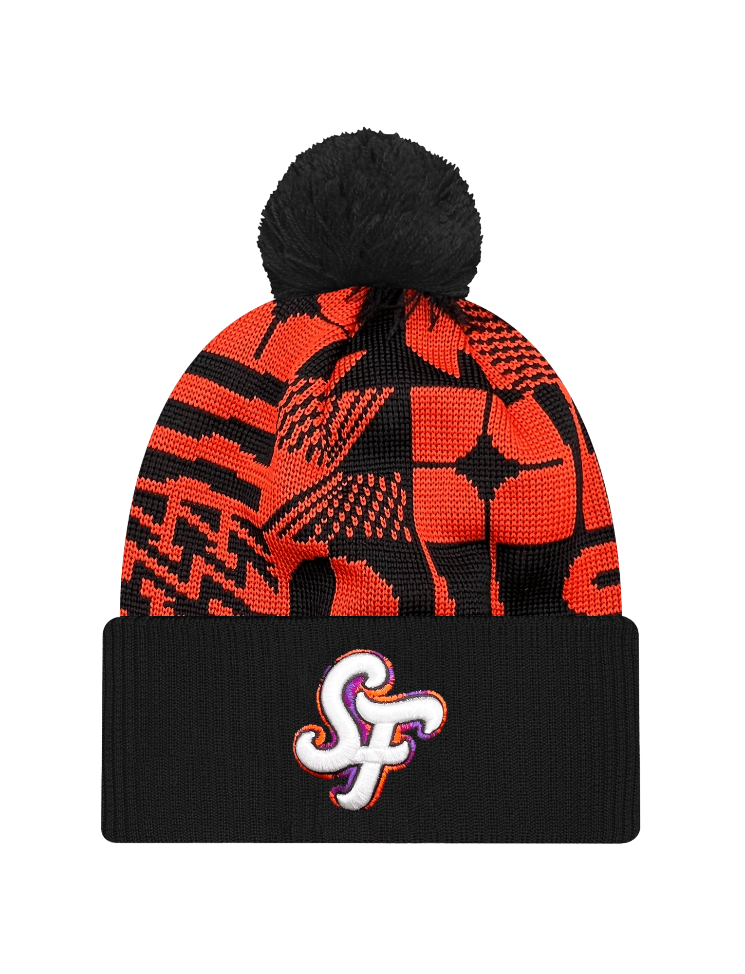 San Francisco Giants New Era MLB City Connect Knit Beanie - Black
