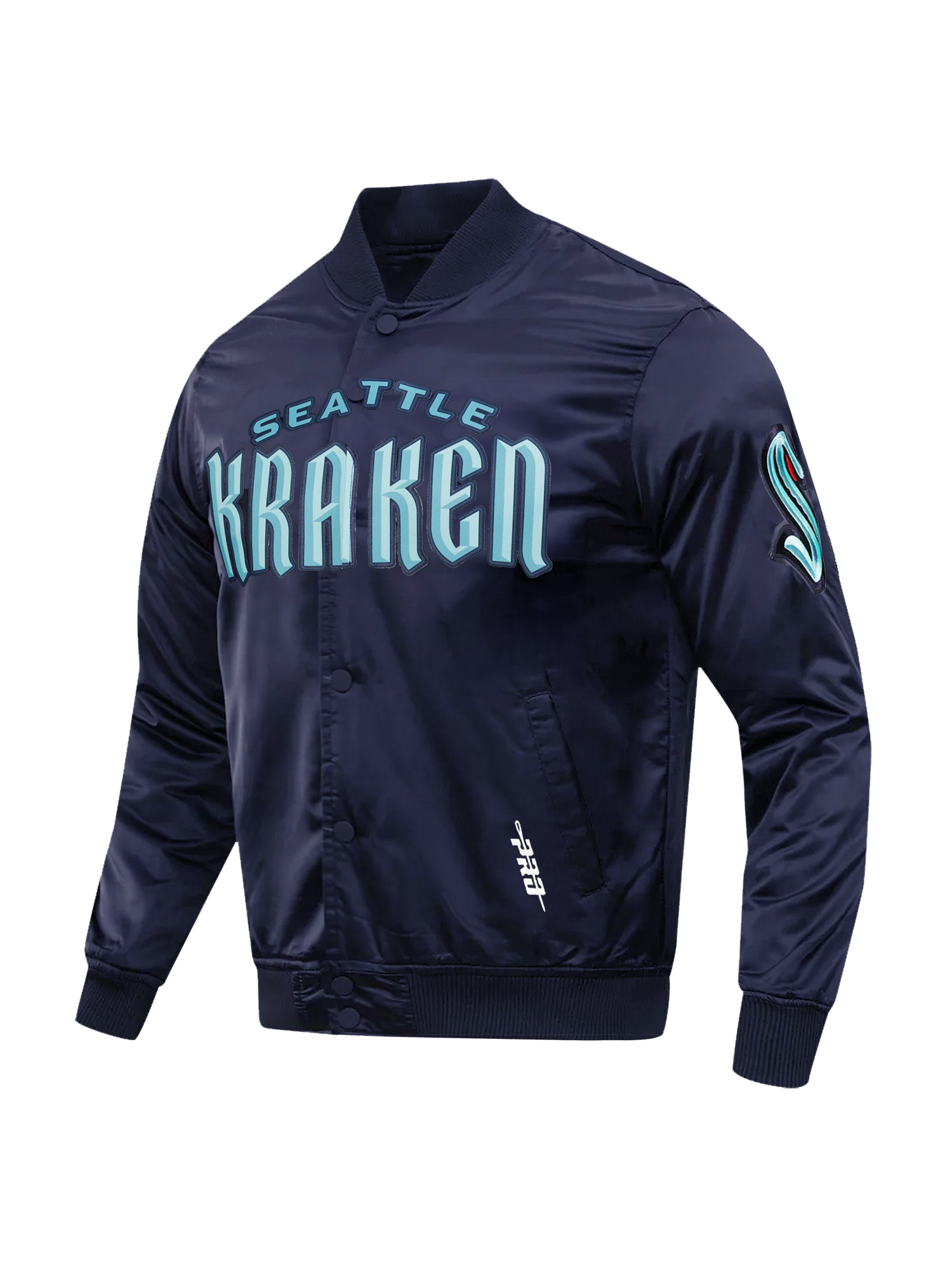 Seattle Kraken Pro Standard NHL Team Classic Satin Button Jacket - Navy
