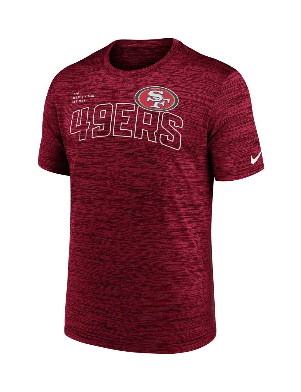 San Francisco 49ers Nike NFL Velocity Arch Performance T-Shirt - Red