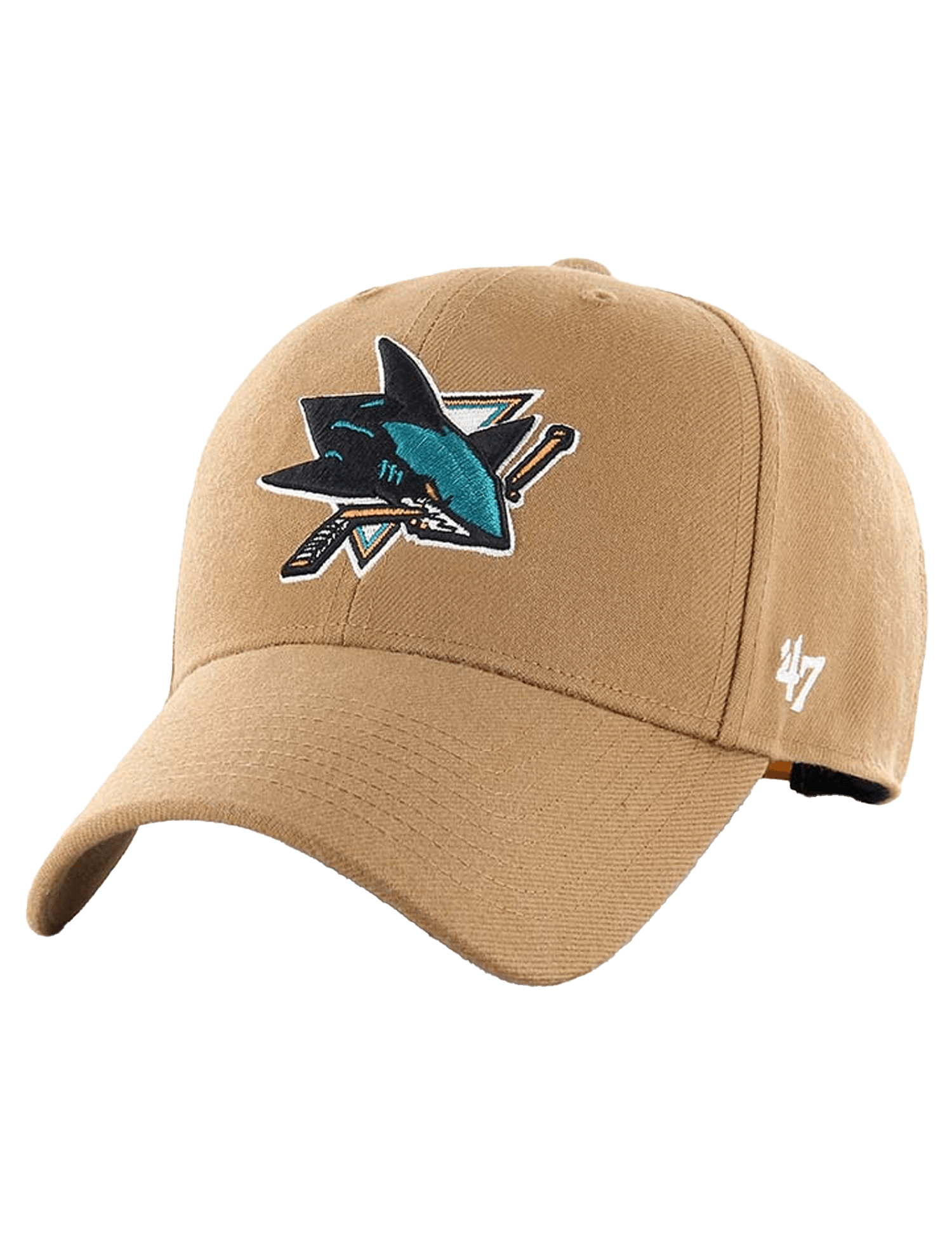 San Jose Sharks '47 NHL Team MVP Snapback Hat - Camel