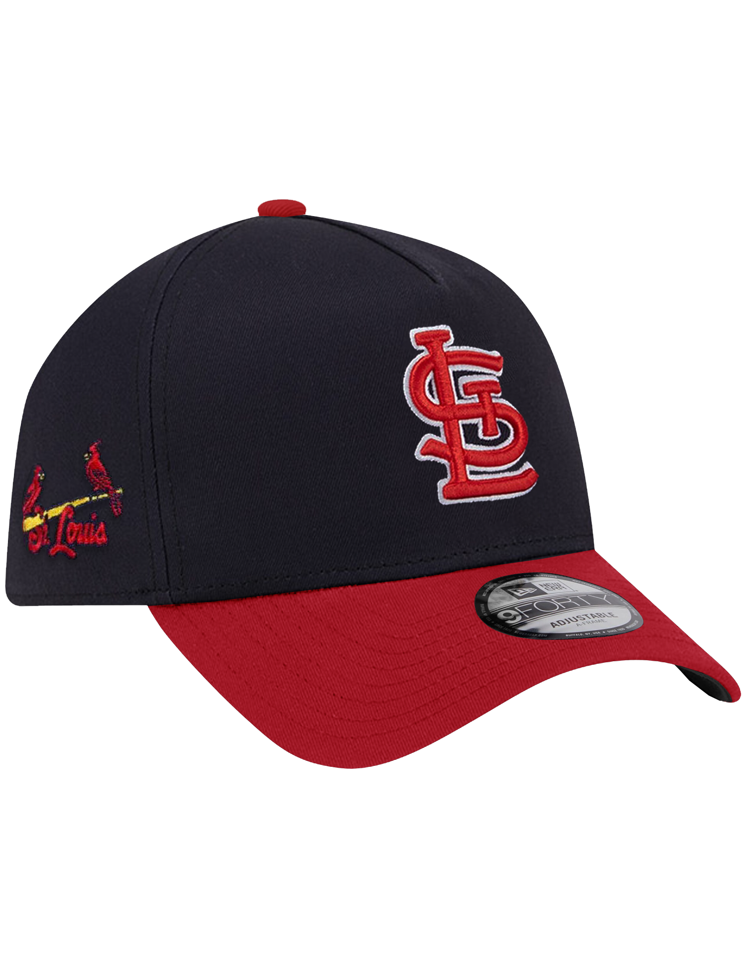 St Louis Cardinals New Era MLB Team Alt 9FORTY A-Frame Snapback Hat - Navy