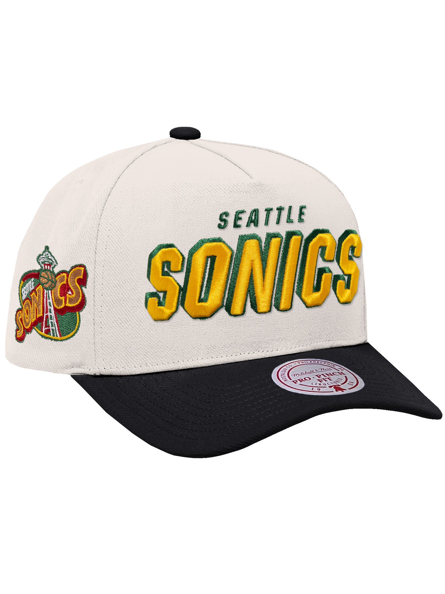 Seattle Supersonics Mitchell & Ness NBA HWC Draft Day Pro Pinch Snapback Hat
