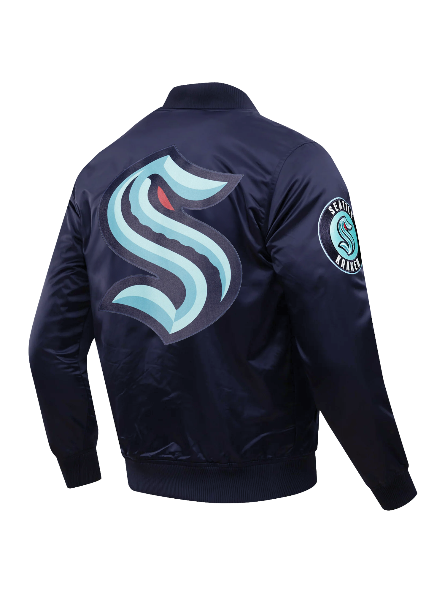 Seattle Kraken Pro Standard NHL Team Classic Satin Button Jacket - Navy