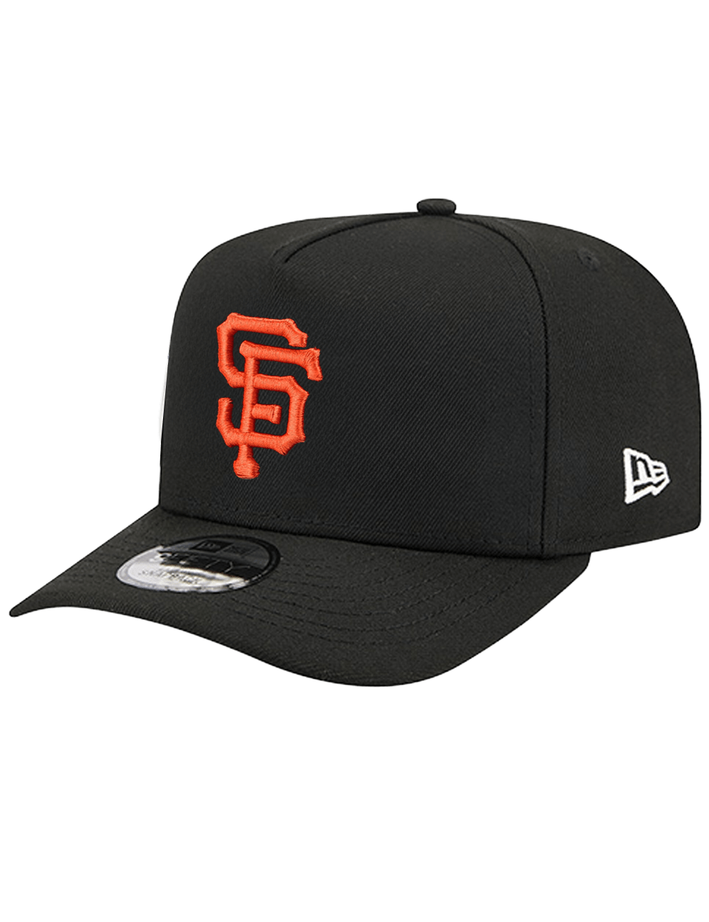 San Francisco Giants New Era MLB Side Script 9FIFTY A-Frame Pre-Curved Snapback Hat - Black