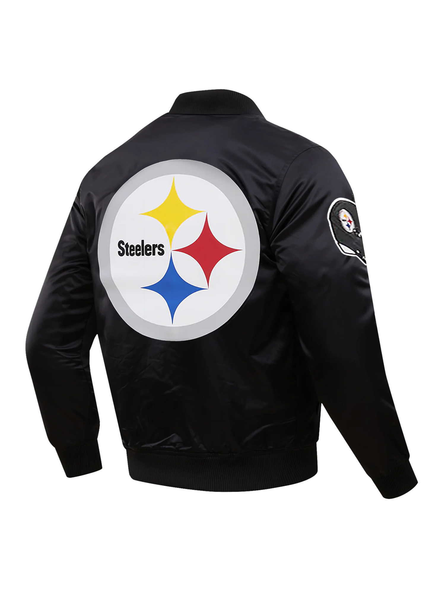 Pittsburgh Steelers Pro Standard NFL Team Classic Satin Button Jacket - Black