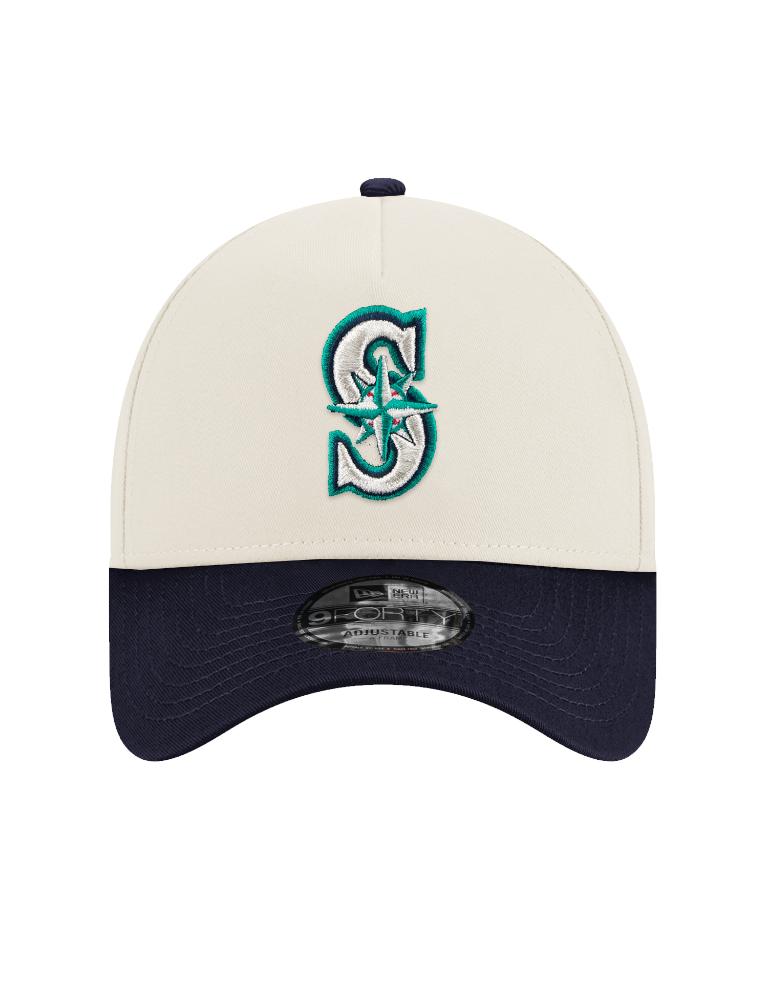 Seattle Mariners New Era MLB 35th Ann 9FORTY A-Frame Snapback Hat - Chrome