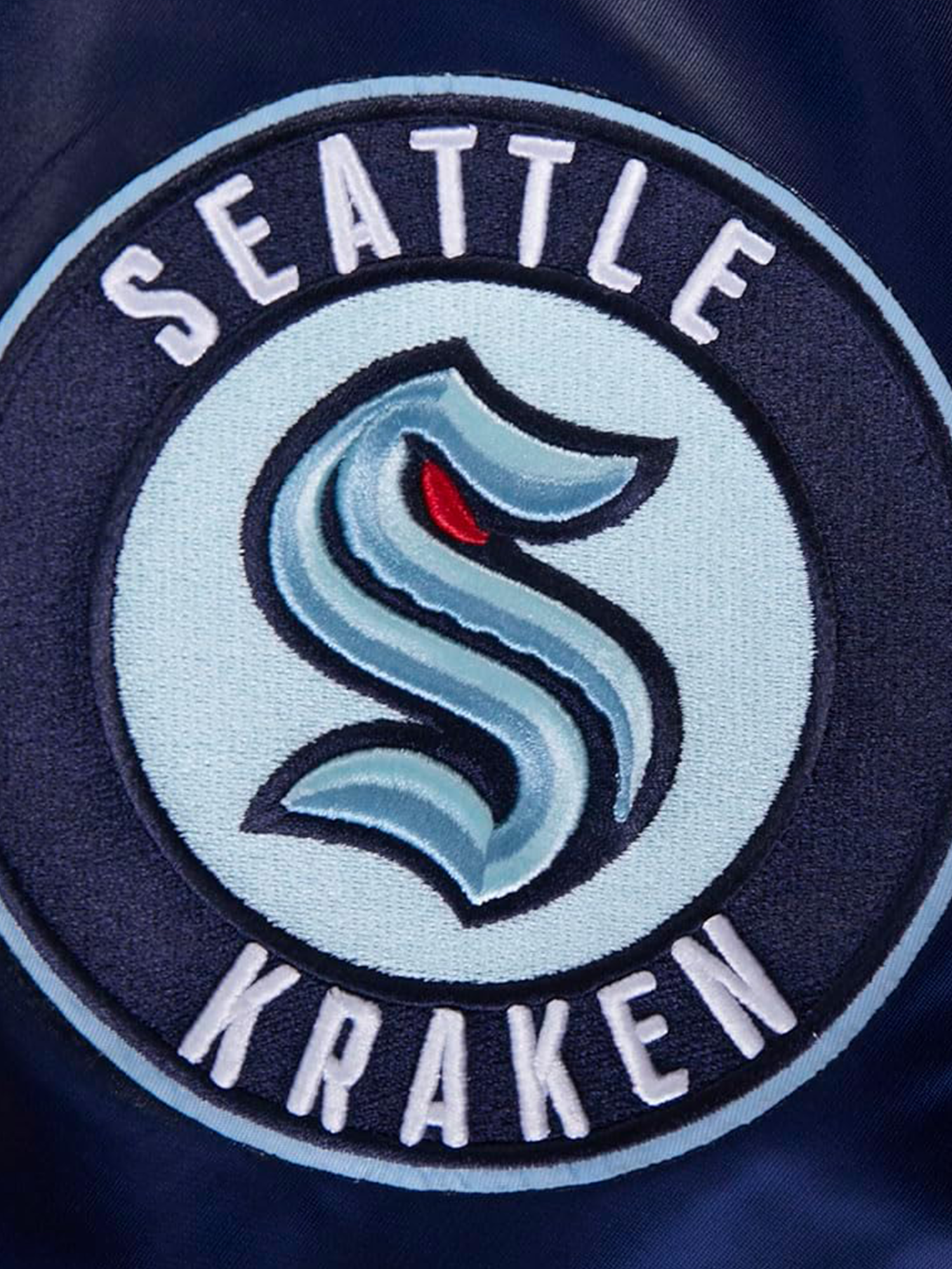Seattle Kraken Pro Standard NHL Team Classic Satin Button Jacket - Navy