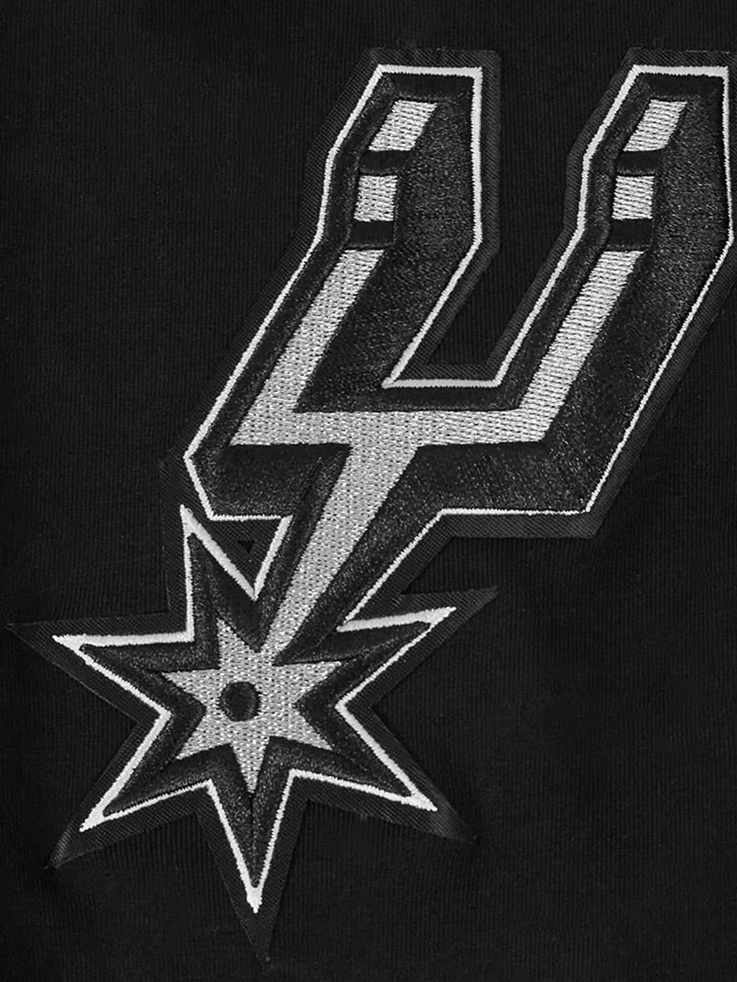San Antonio Spurs Pro Standard NBA Team Chenille Flex T-Shirt - Black