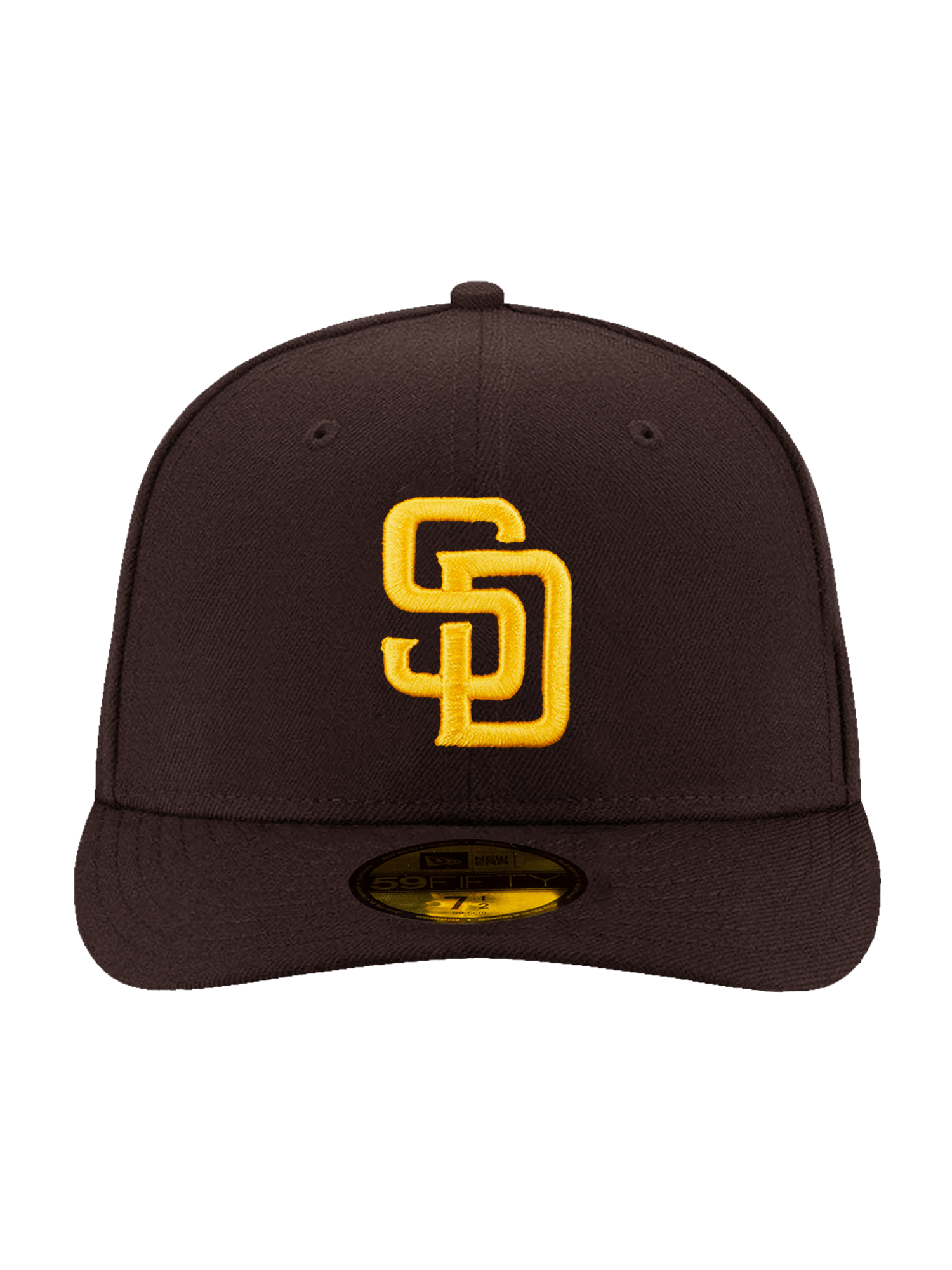 San Diego Padres New Era MLB On-Field AC Game Pre-Curved 59FIFTY Fitted Hat - Brown