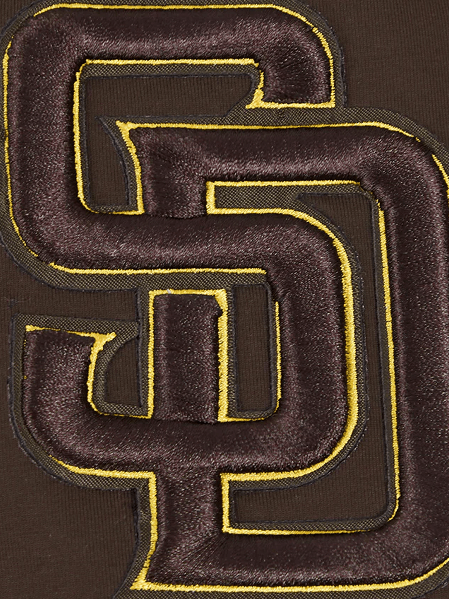 San Diego Padres Pro Standard MLB Team Chenille Flex T-Shirt - Brown