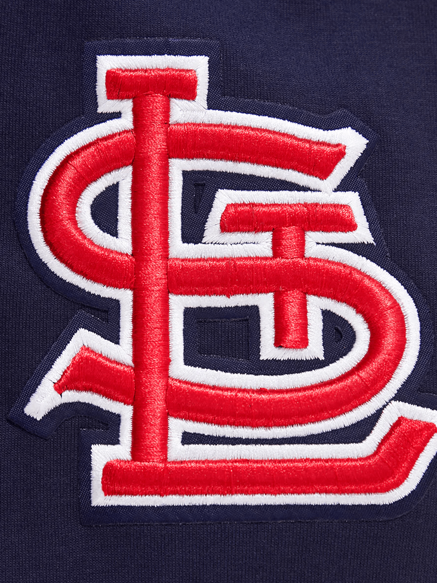 St Louis Cardinals Pro Standard MLB Team Chenille Hoodie Jumper  - Navy