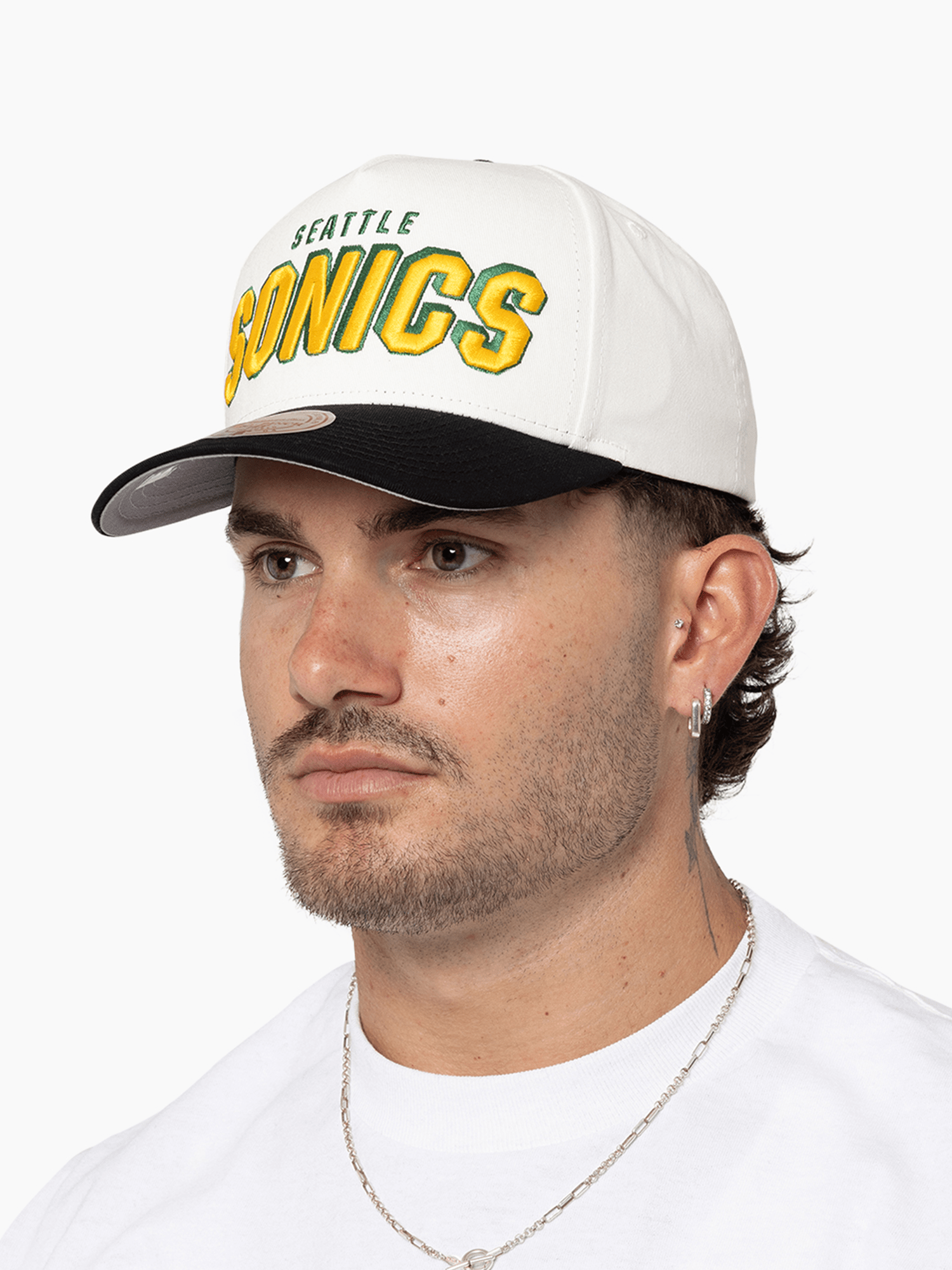 Seattle Supersonics Mitchell & Ness NBA HWC Draft Day Pro Pinch Snapback Hat