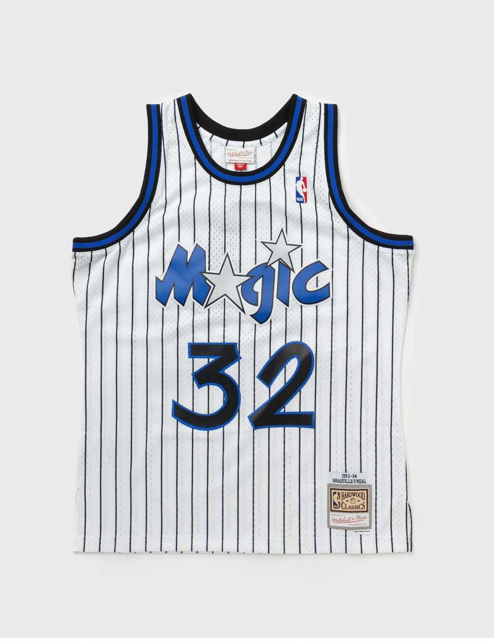 Shaquille O'Neal Orlando Magic Mitchell & Ness NBA 93-94 Home HWC Swingman Jersey - White