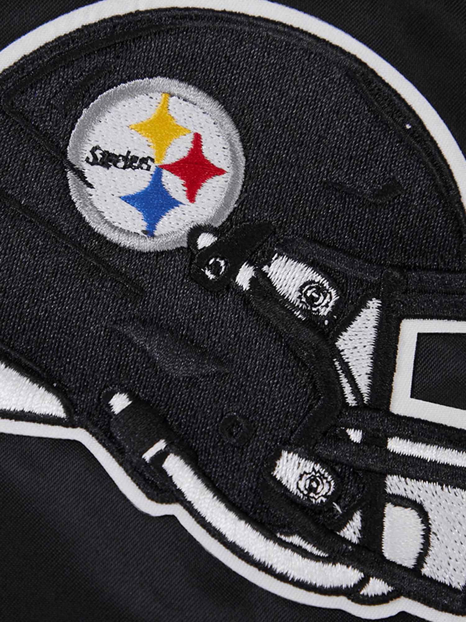 Pittsburgh Steelers Pro Standard NFL Team Classic Satin Button Jacket - Black
