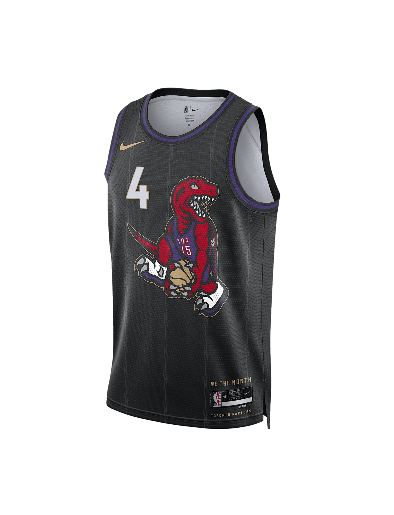 Youths Scottie Barnes Toronto Raptors Nike NBA 24-25 City Edition Jersey - Black