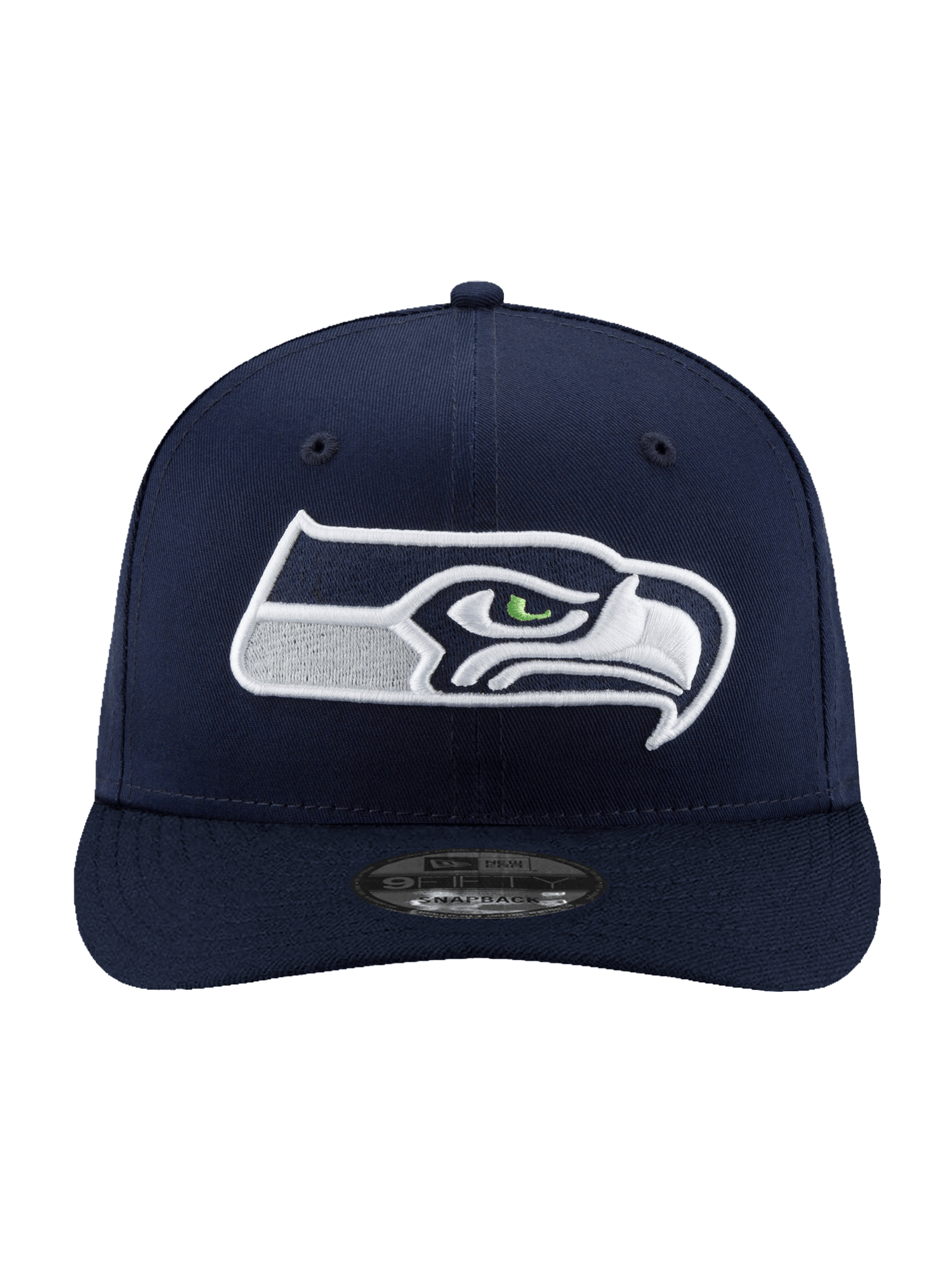 Seattle Seahawks New Era NFL Team Pre-Curved 9FIFTY Snapback Hat - Navy